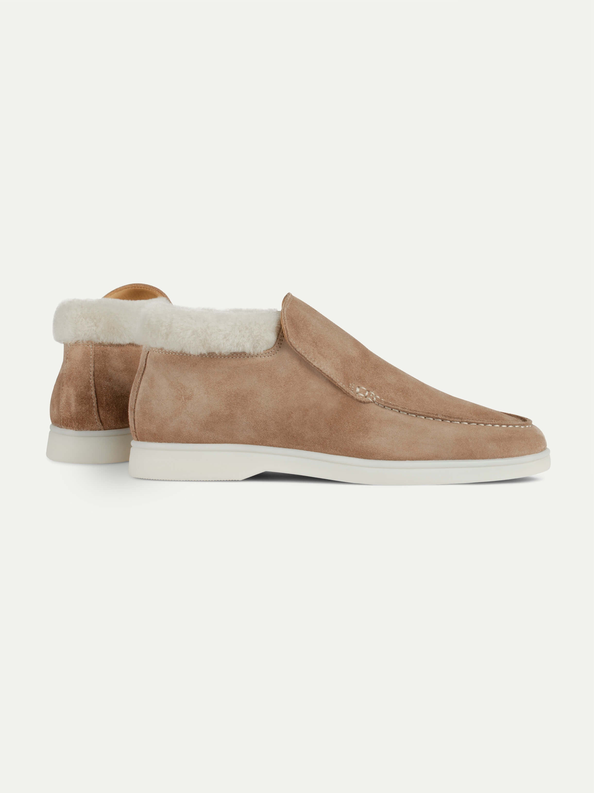 Lady Classic Beige City Loafer Fur – Positano Life