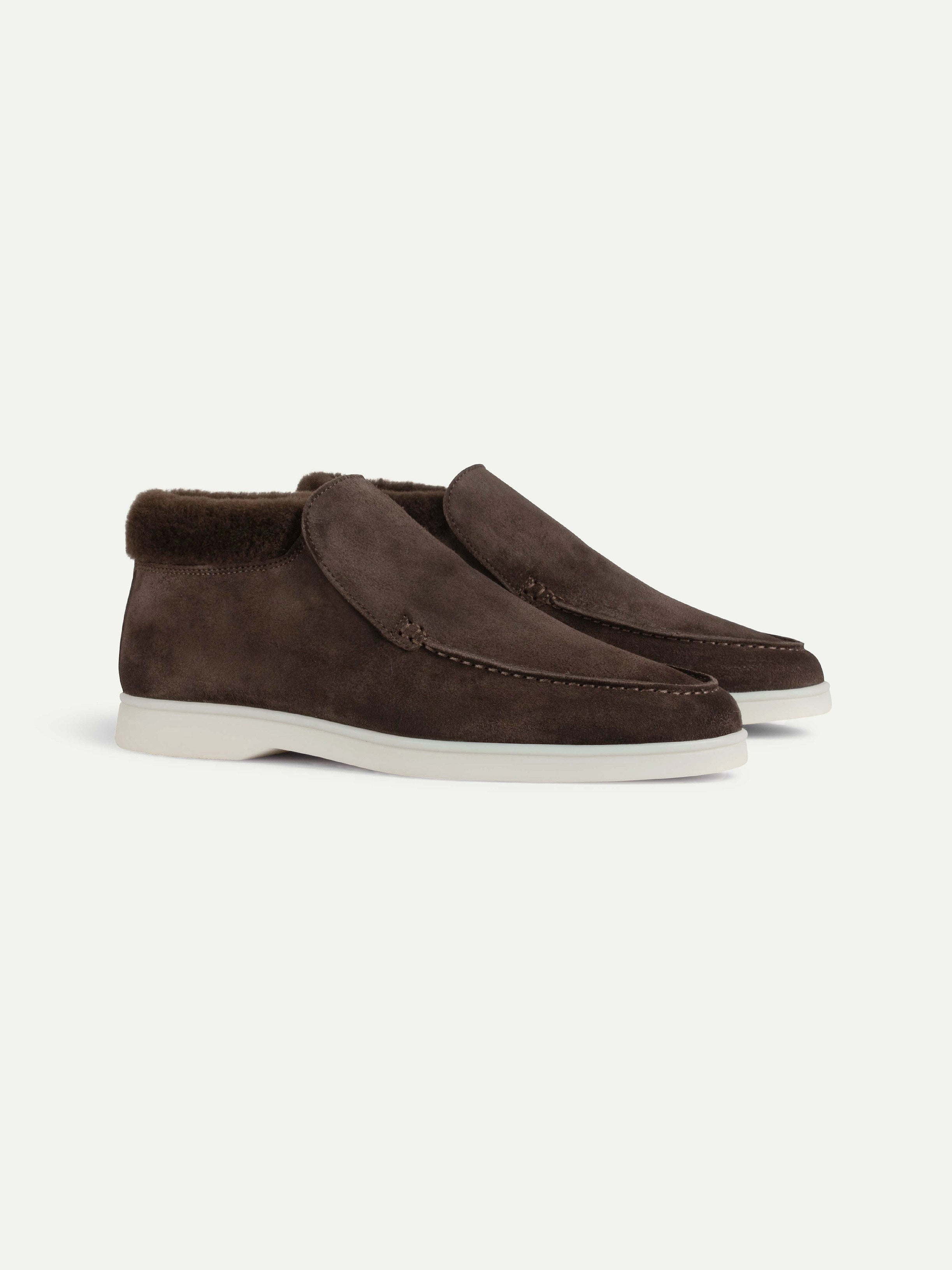 Lady Warm Grey City Loafer Fur – Positano Life