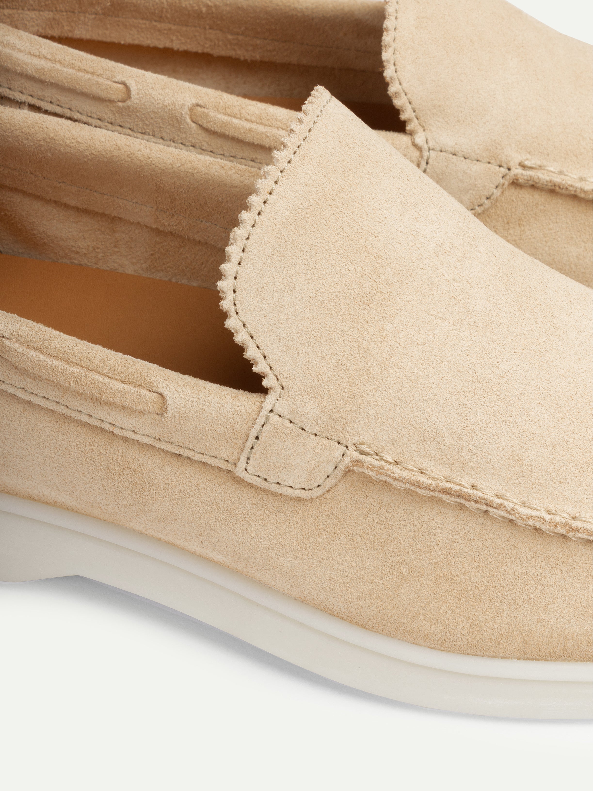 Lady Light Beige Yacht Loafers – Positano Life