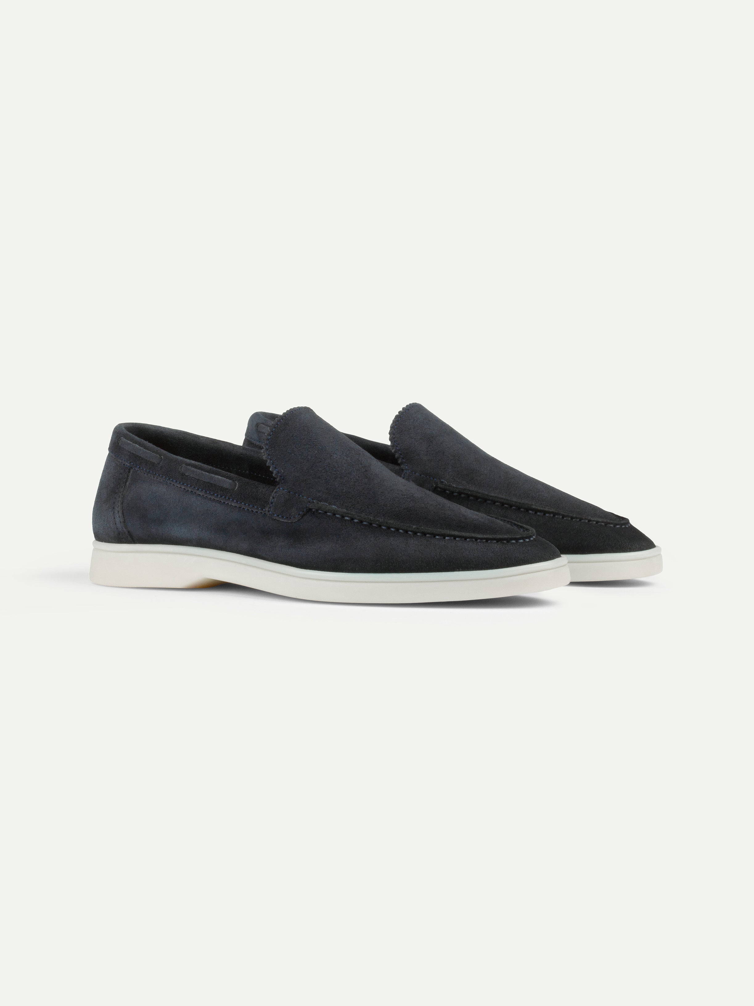 Lady Dark Blue Yacht Loafers – Positano Life