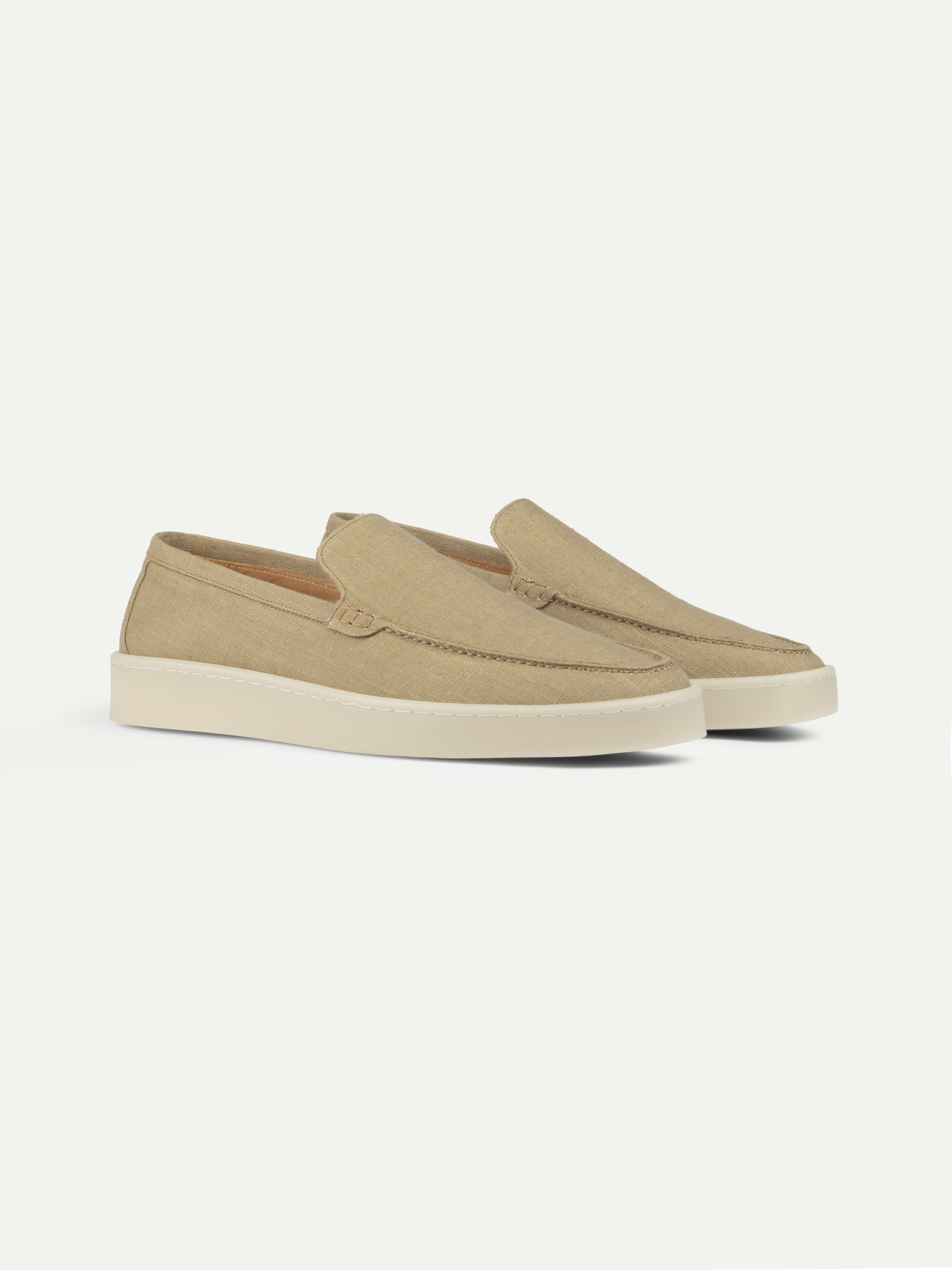 Dark Taupe Linen Urban Loafer – Positano Life