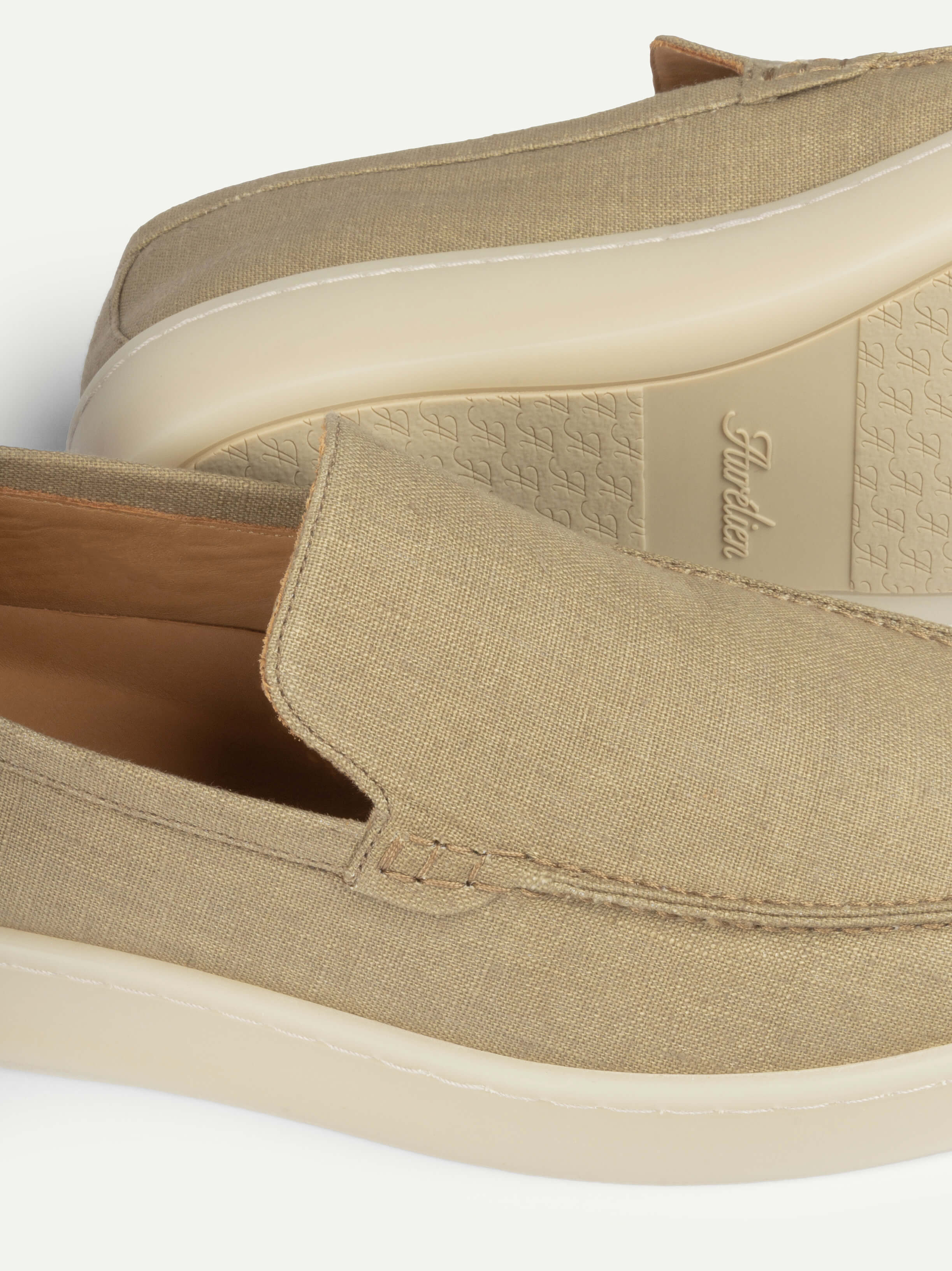 Dark Taupe Linen Urban Loafer – Positano Life