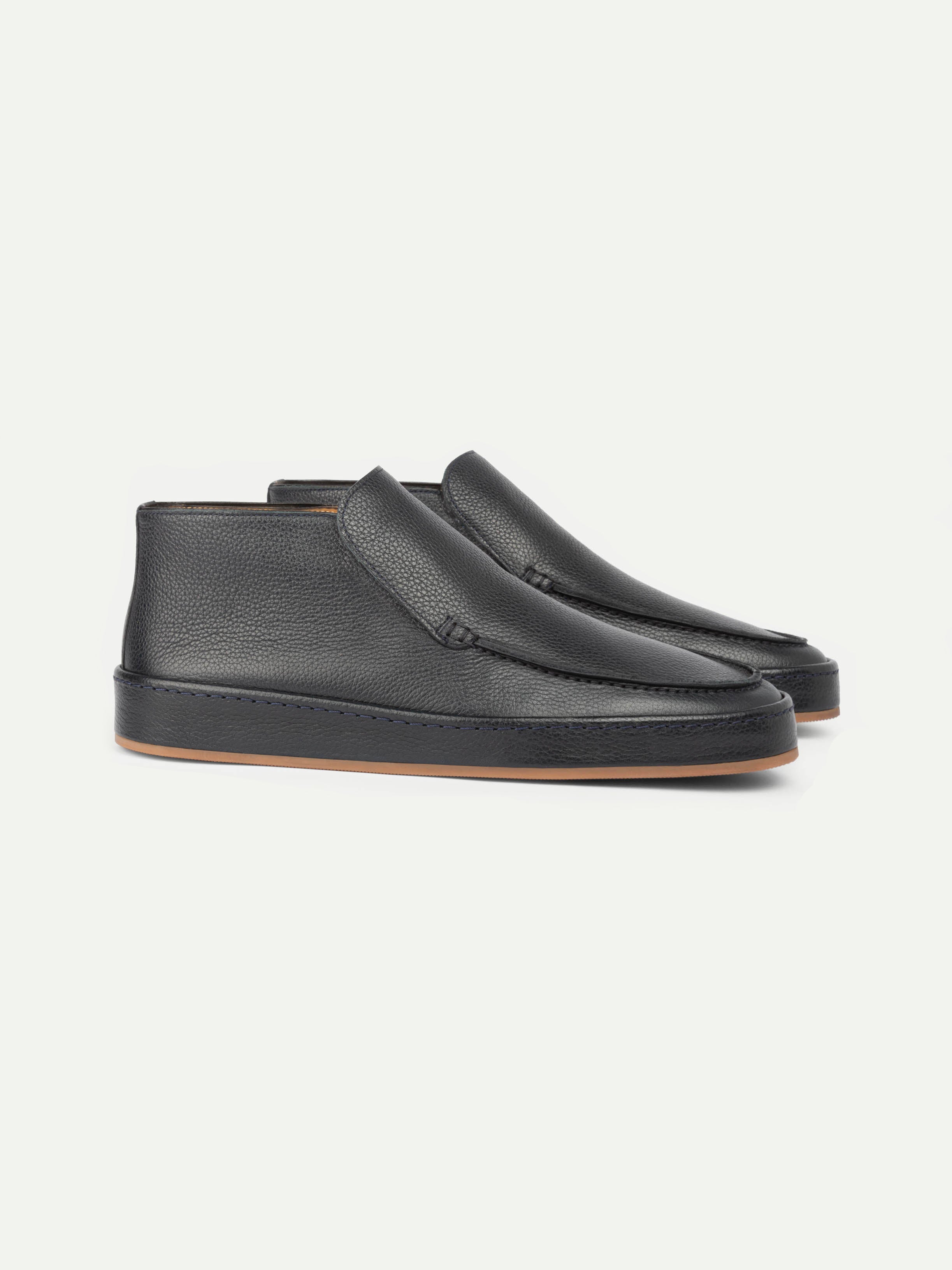 Navy Grain Voyager City Loafer – Positano Life