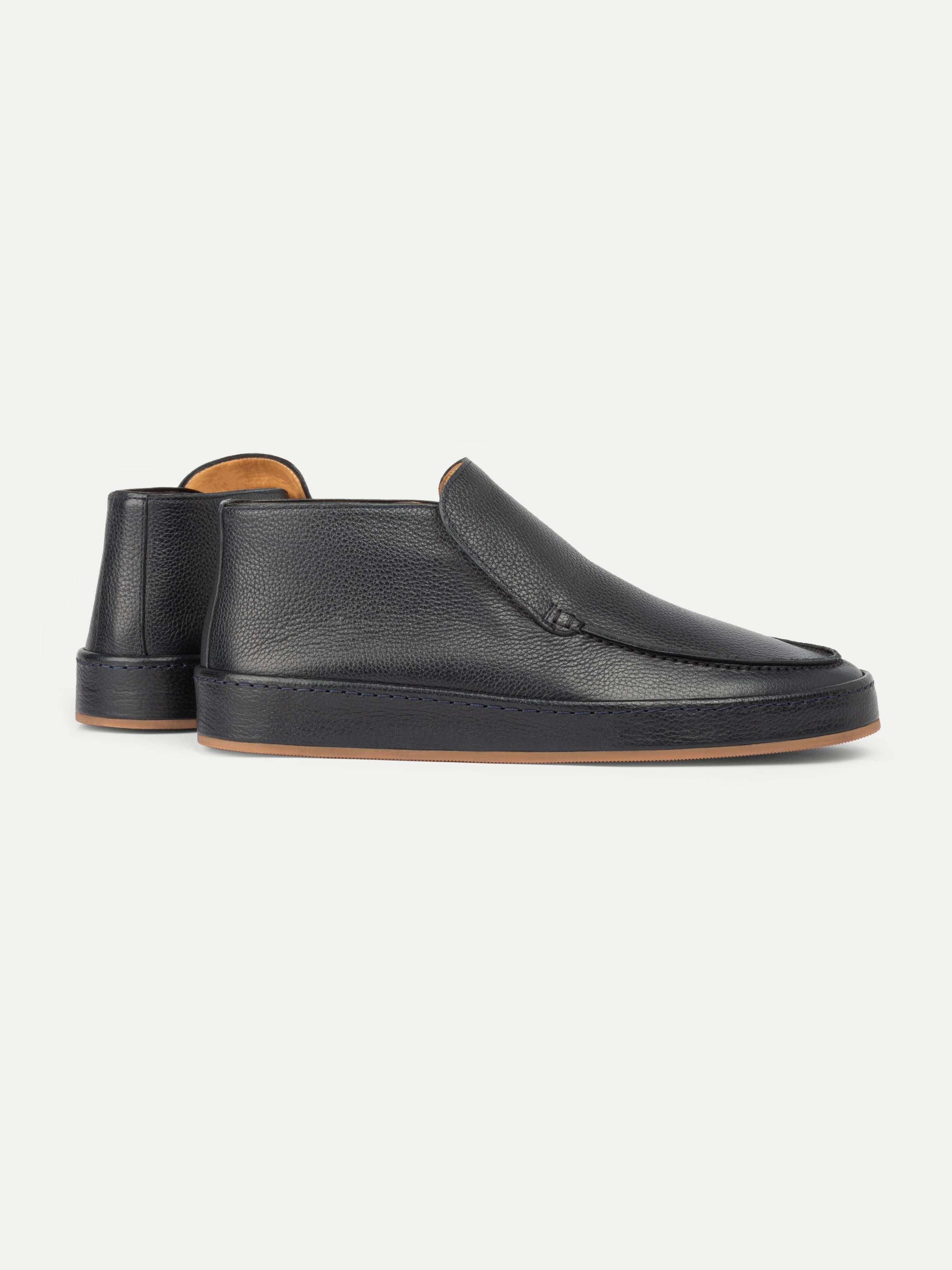 Navy Grain Voyager City Loafer – Positano Life