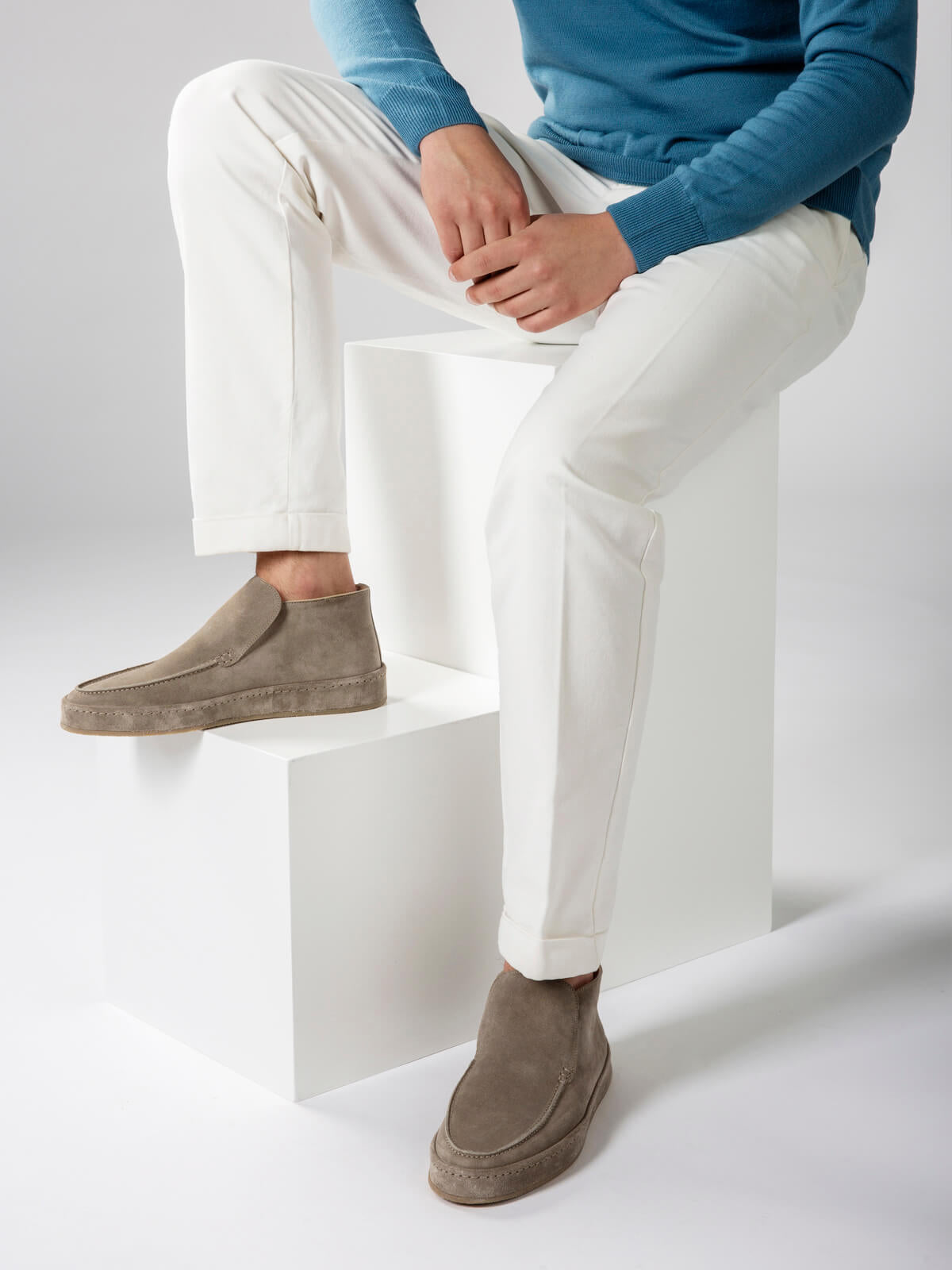 Light Grey Voyager City Loafer – Positano Life