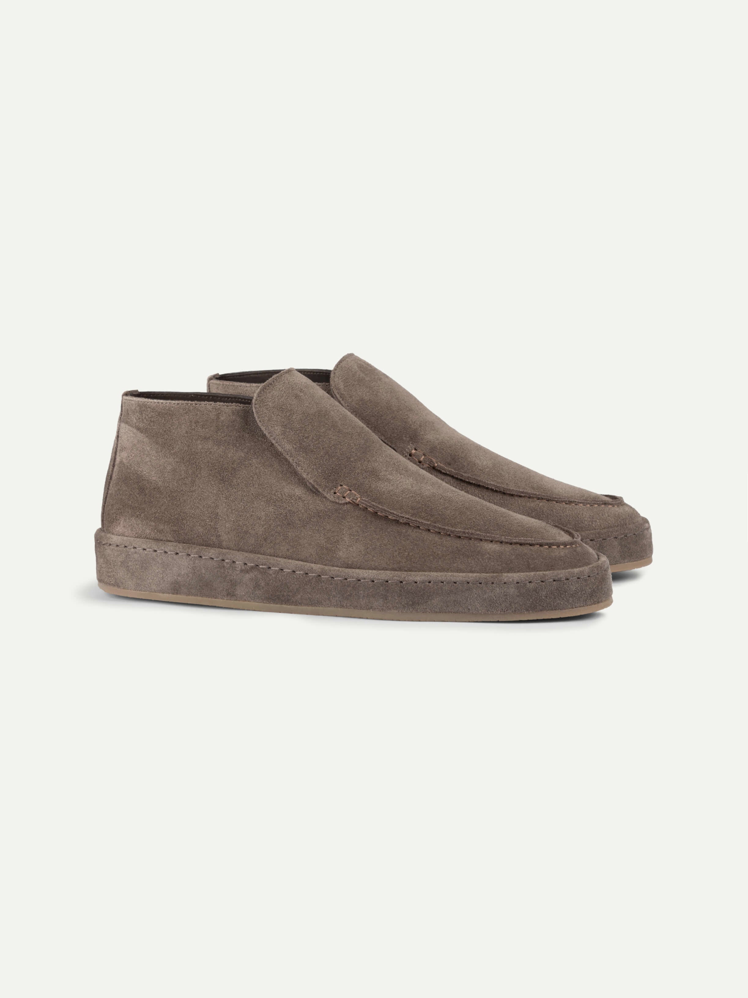 Ash Grey Voyager City Loafer with Fur – Positano Life