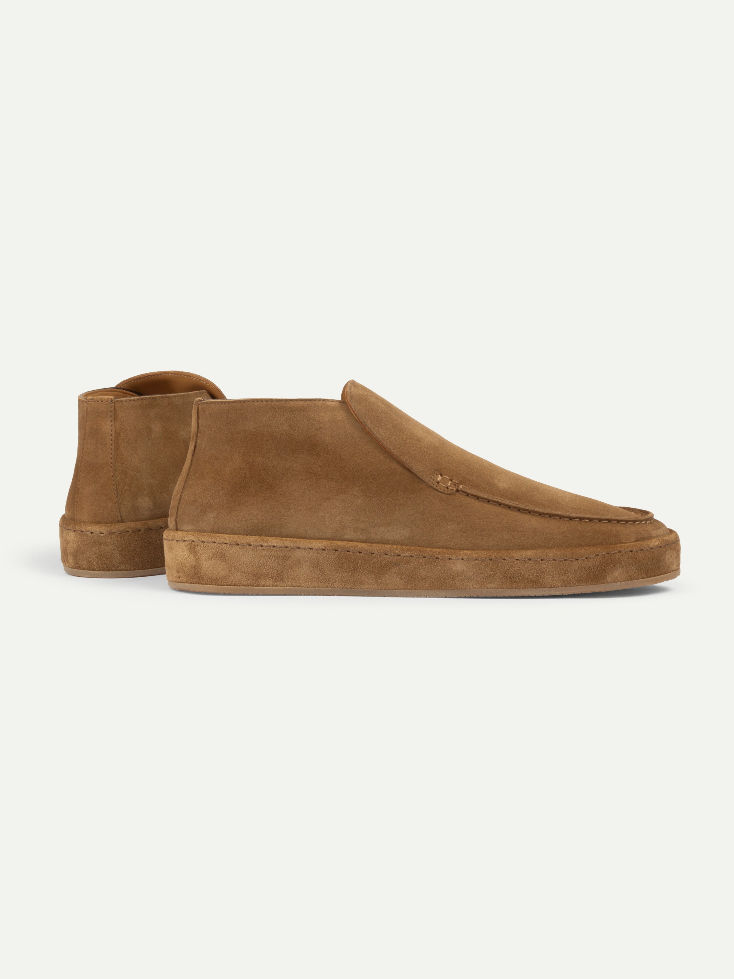 Beige Voyager City Loafer with Fur – Positano Life
