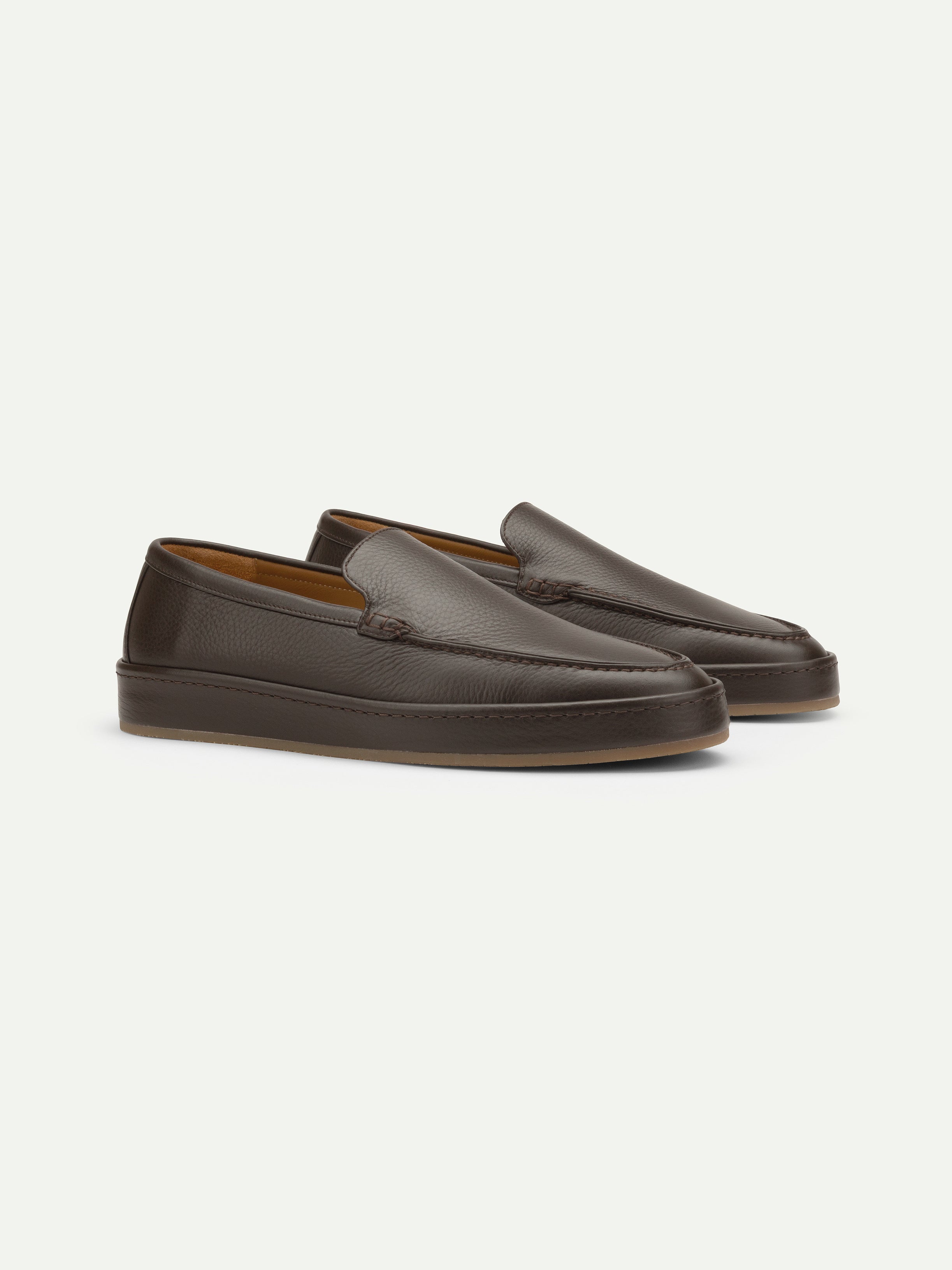 Brown Grain Voyager Loafer – Positano Life