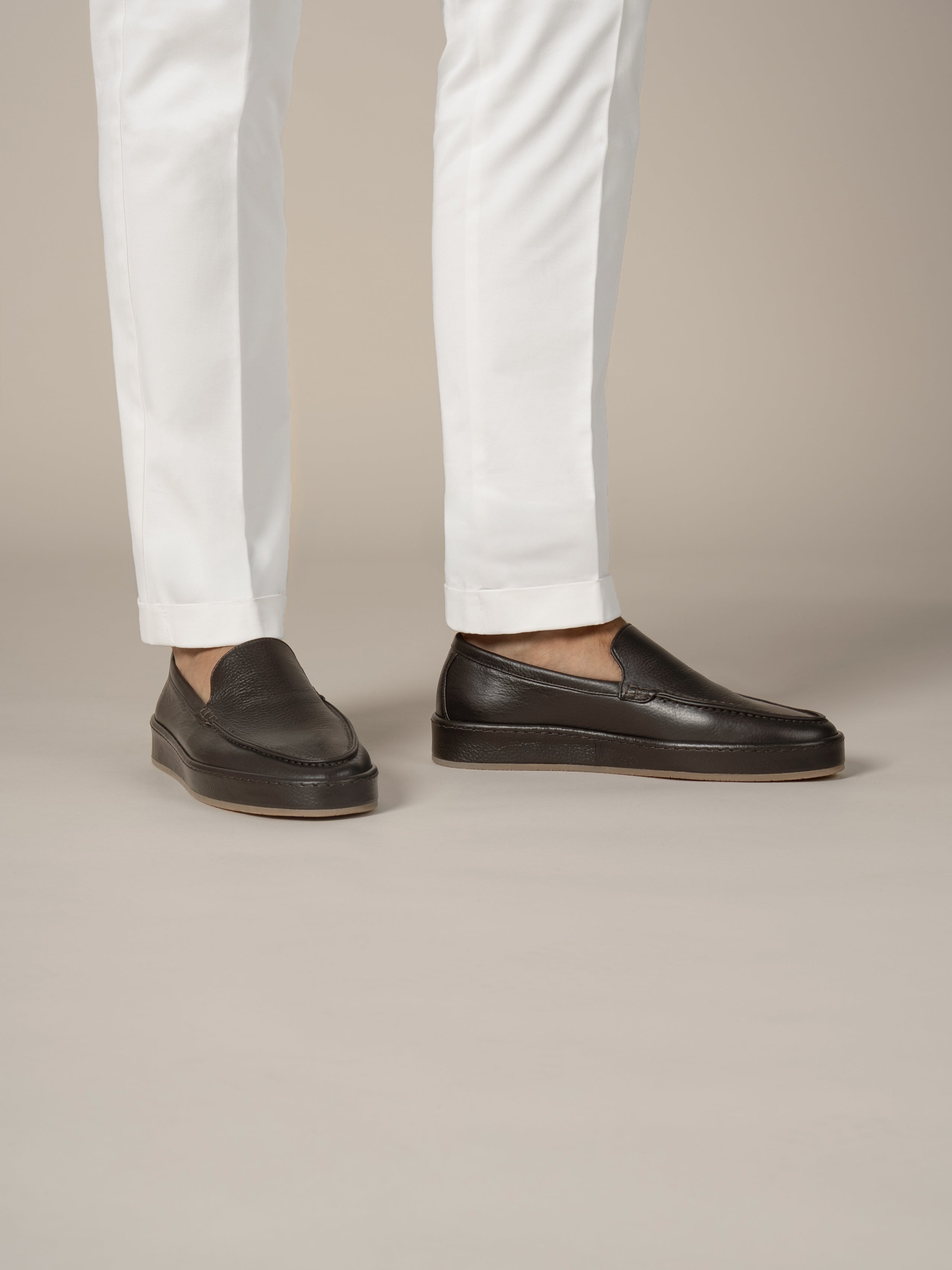 Brown Grain Voyager Loafer – Positano Life