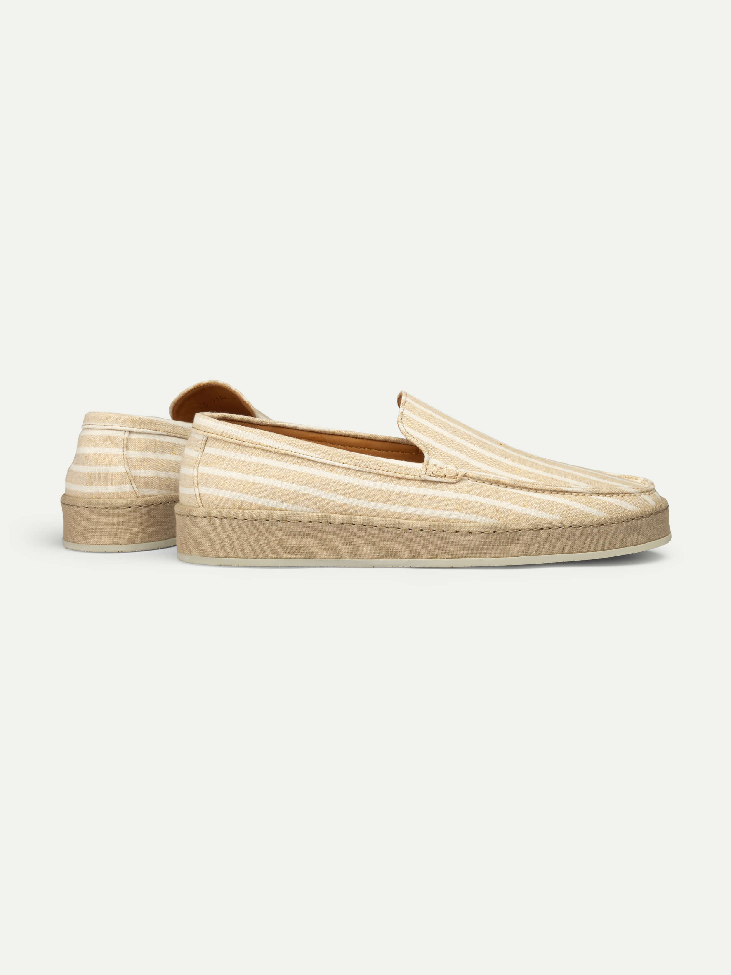 Yellow Striped Linen Voyager Loafer – Positano Life