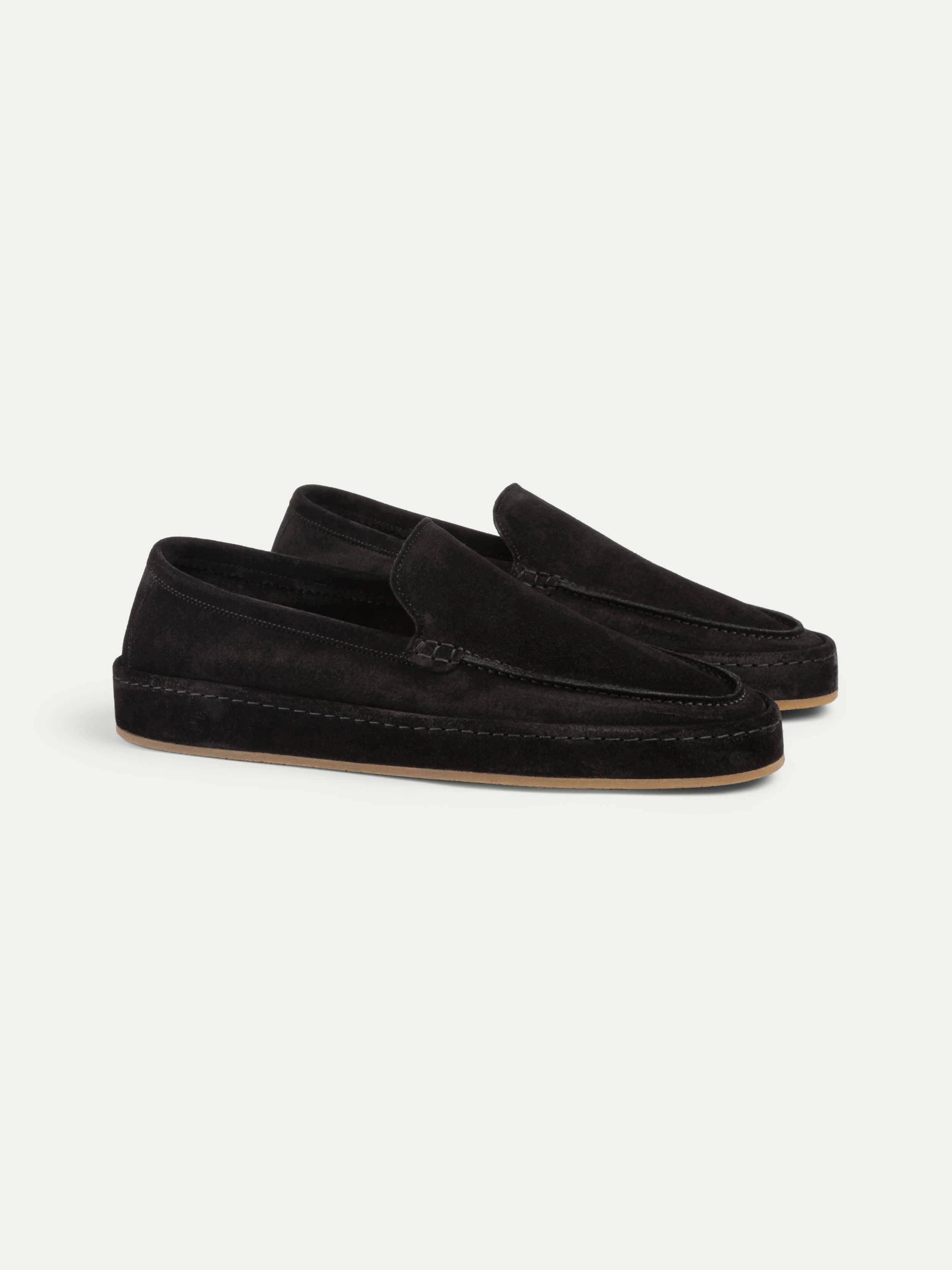 Black Voyager Loafer Fur – Positano Life
