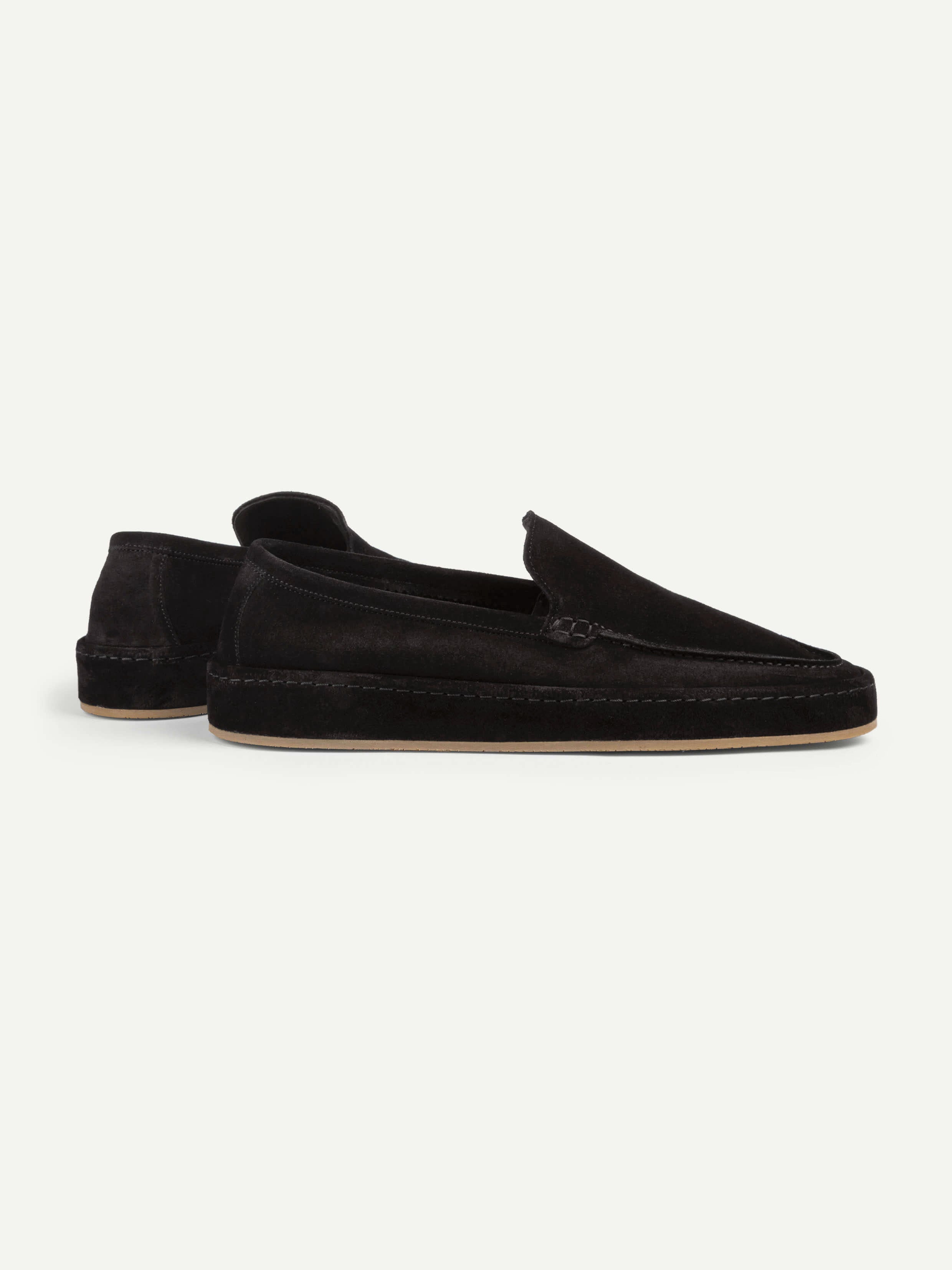 Black Voyager Loafer Fur – Positano Life