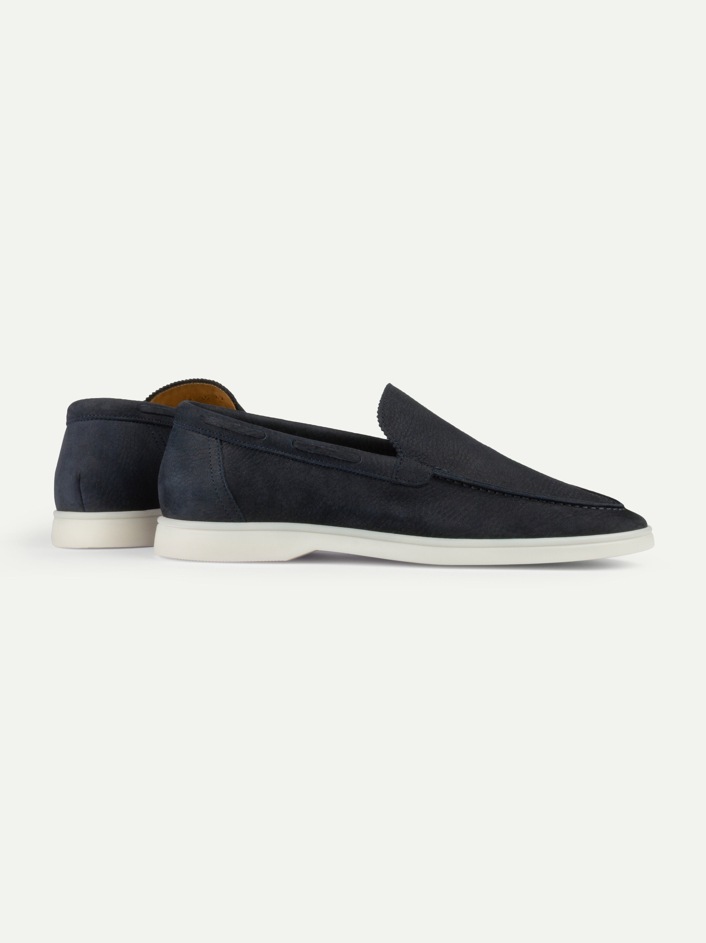 Navy Nubuck Yacht Loafers – Positano Life