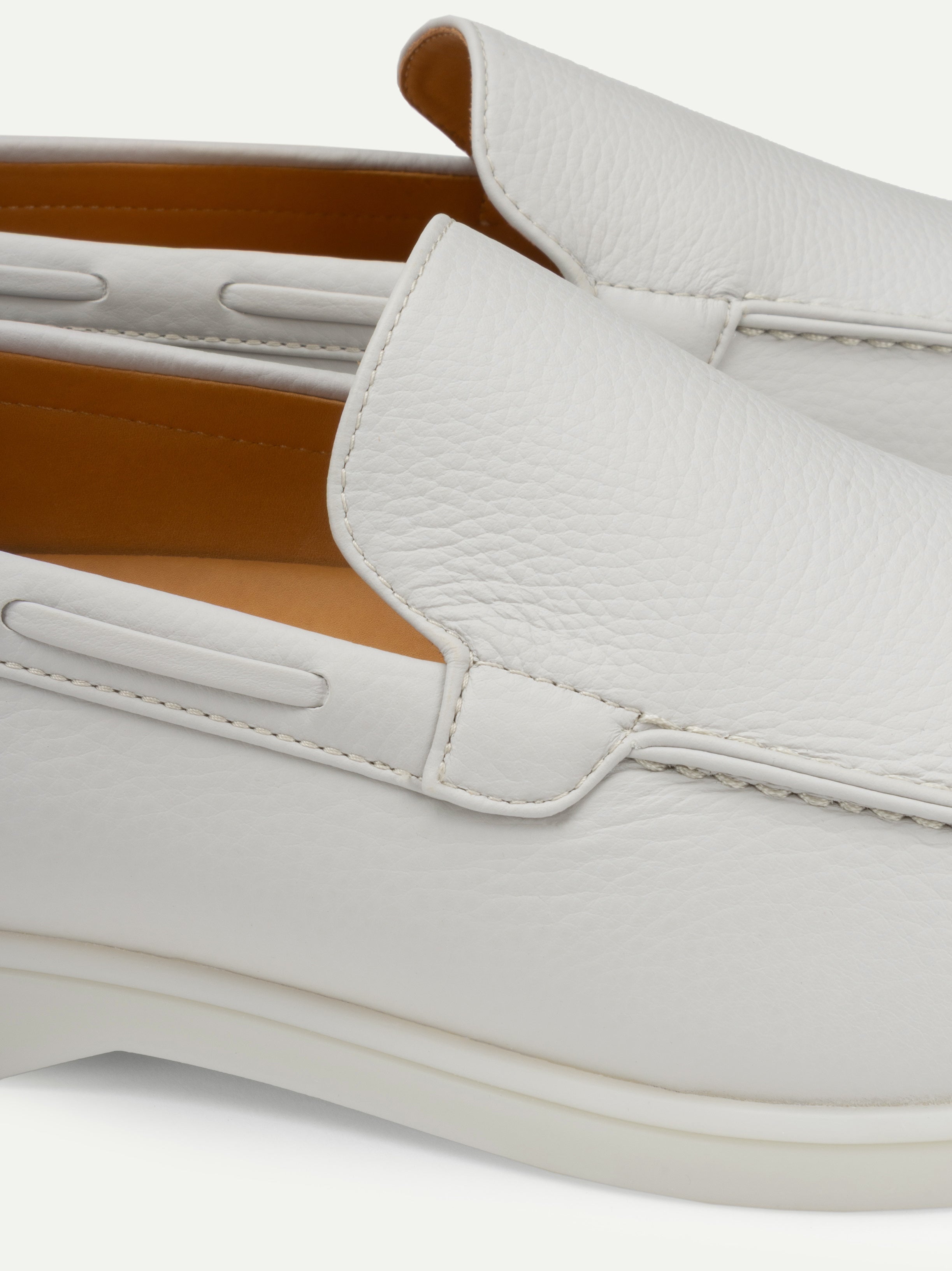 Classic Grey Grain Yacht Loafers – Positano Life