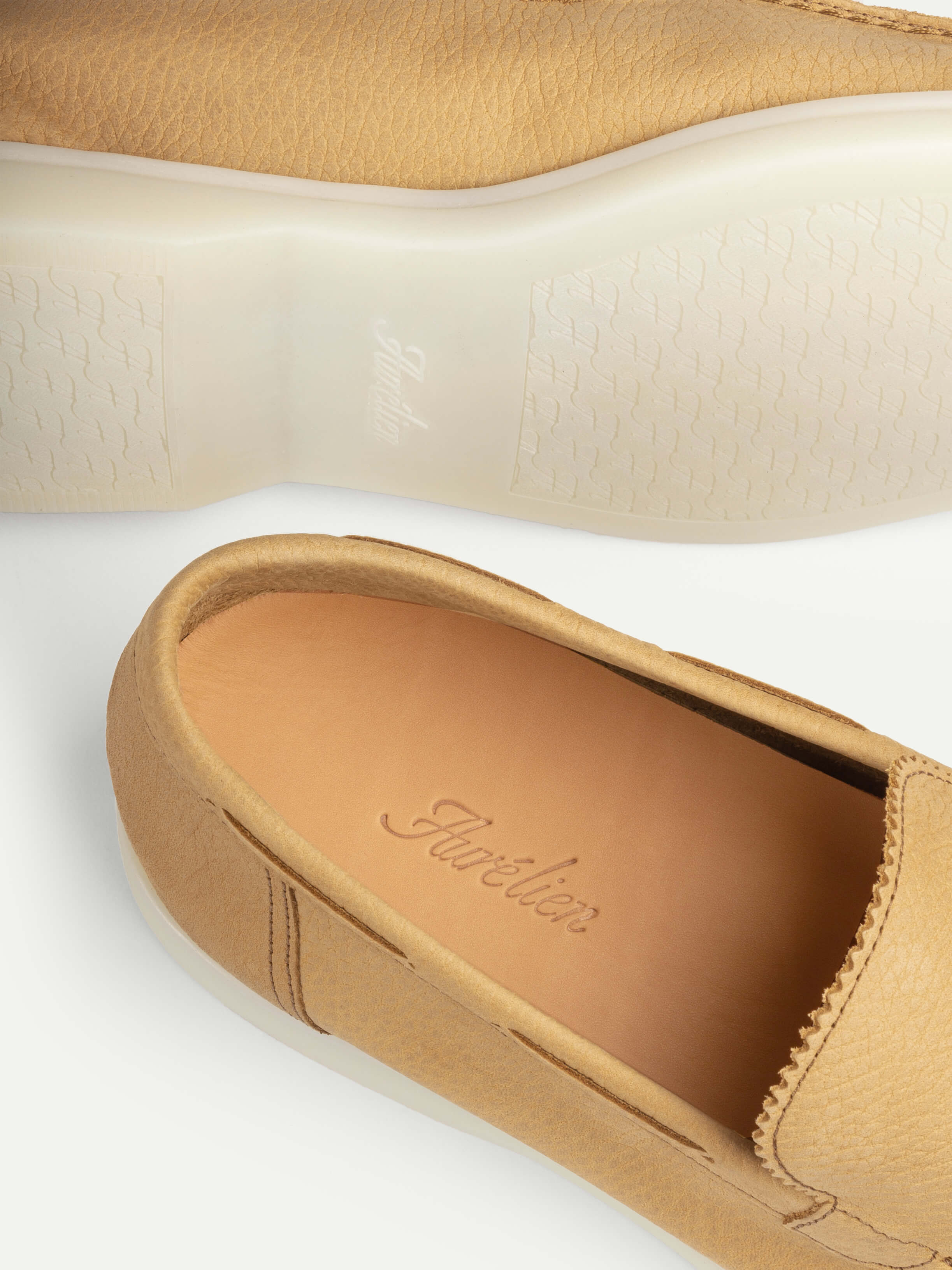 Beige Nubuck Yacht Loafers – Positano Life