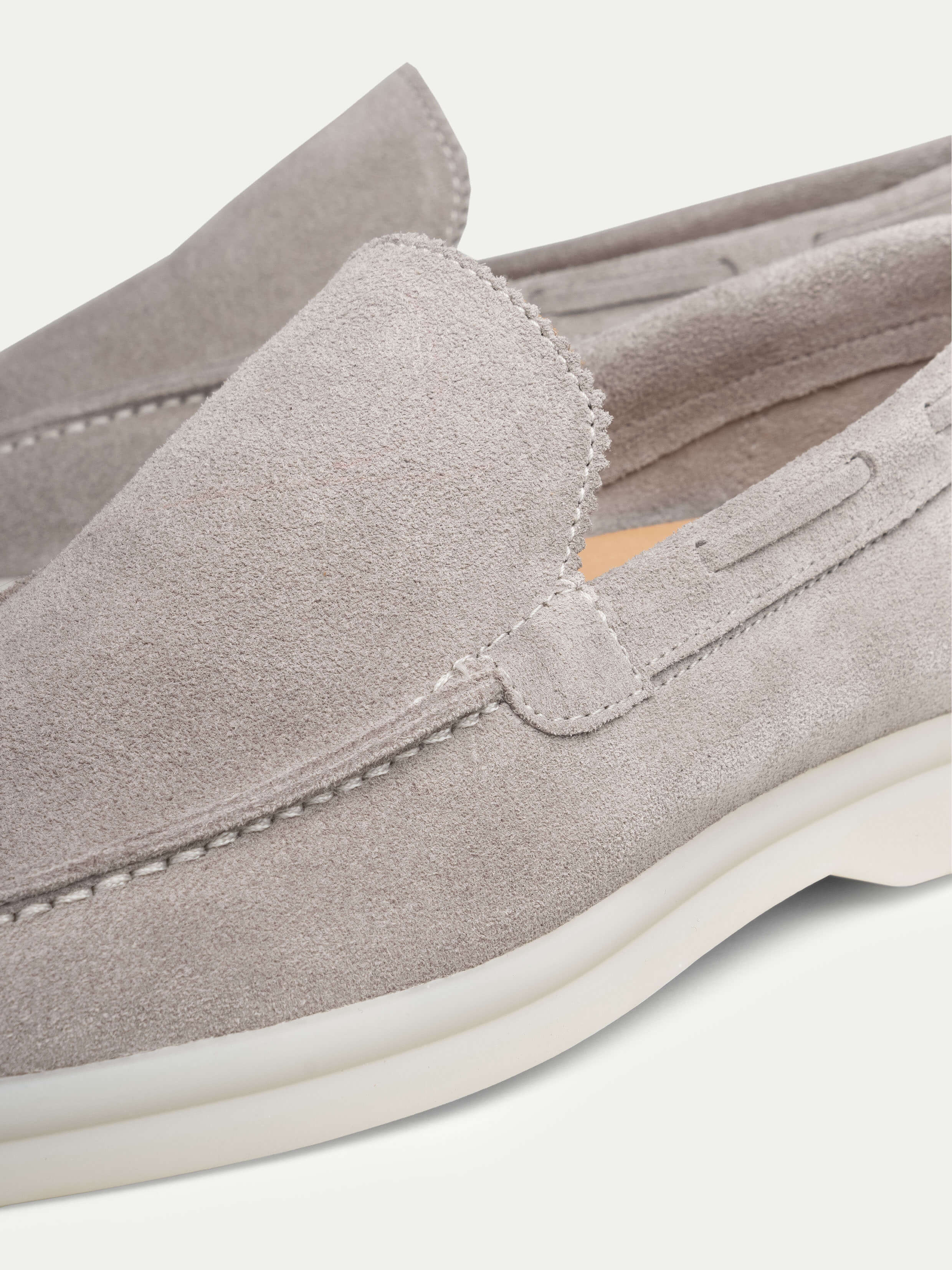 Lady Light Grey Yacht Loafers – Positano Life