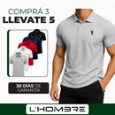 [Llevate 5 y Pagá 3] Chomba Masculina Legion de Algodón y Poliéster (¡Sofisticada y Moderna!)