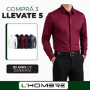 [Llevate 5 y Pagá 3] Camisa Masculina Elite de Seda Fría y Elastano (¡Estilo Premium!)
