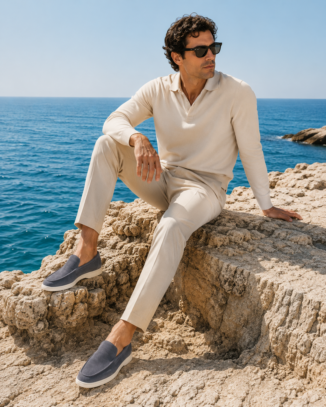 Moreno Suede Loafer Dark Gray – Positano Life
