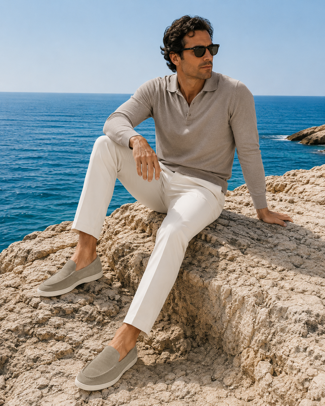 Moreno Suede Loafer Sand – Positano Life