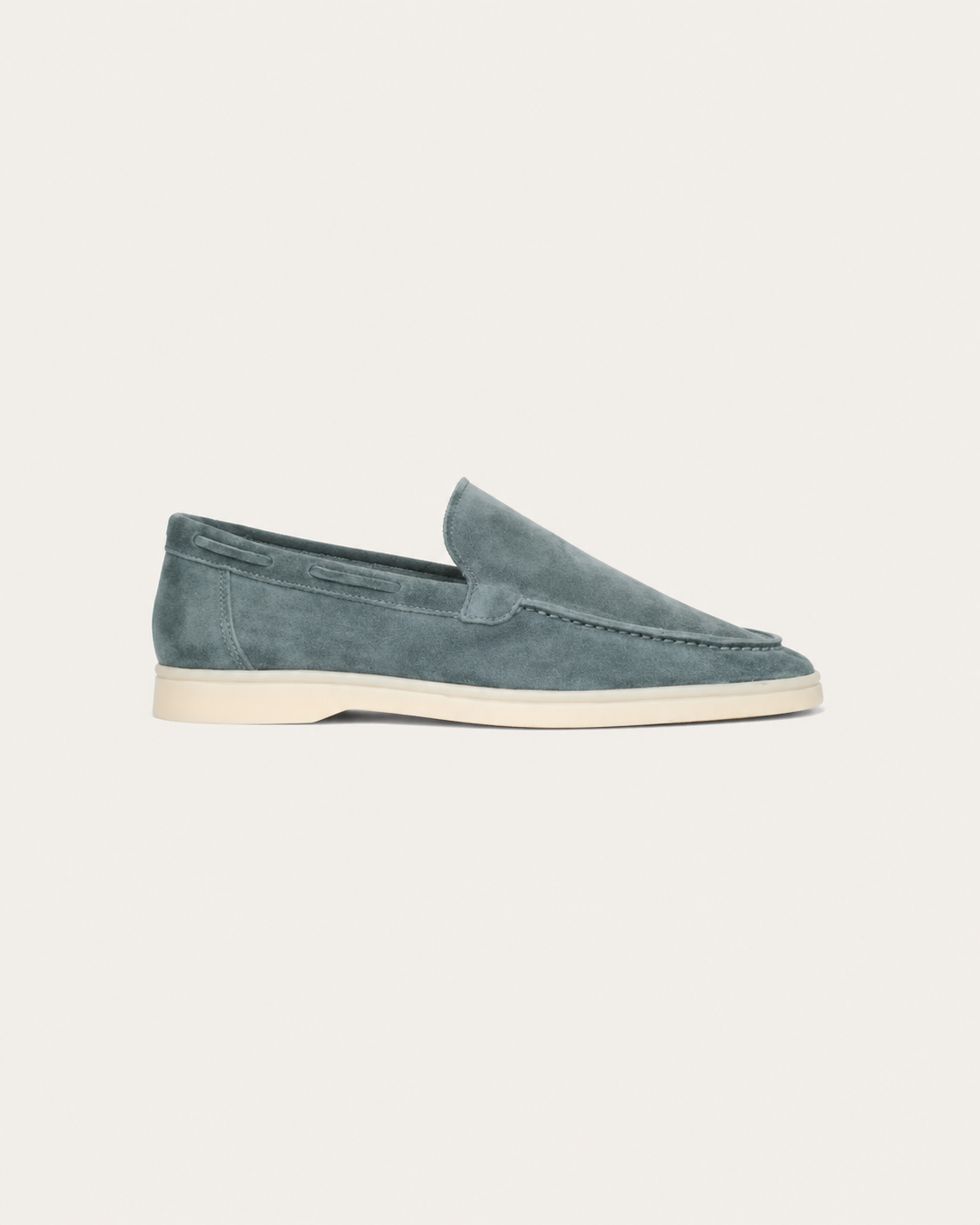 Moreno Suede Loafer Dusty Blue – Positano Life