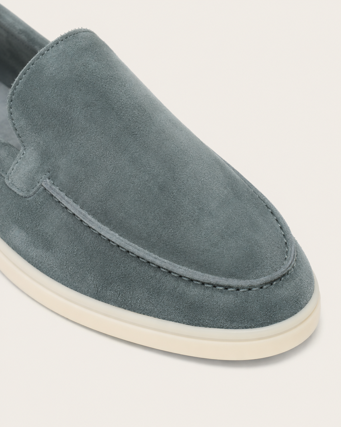 Moreno Suede Loafer Dusty Blue – Positano Life