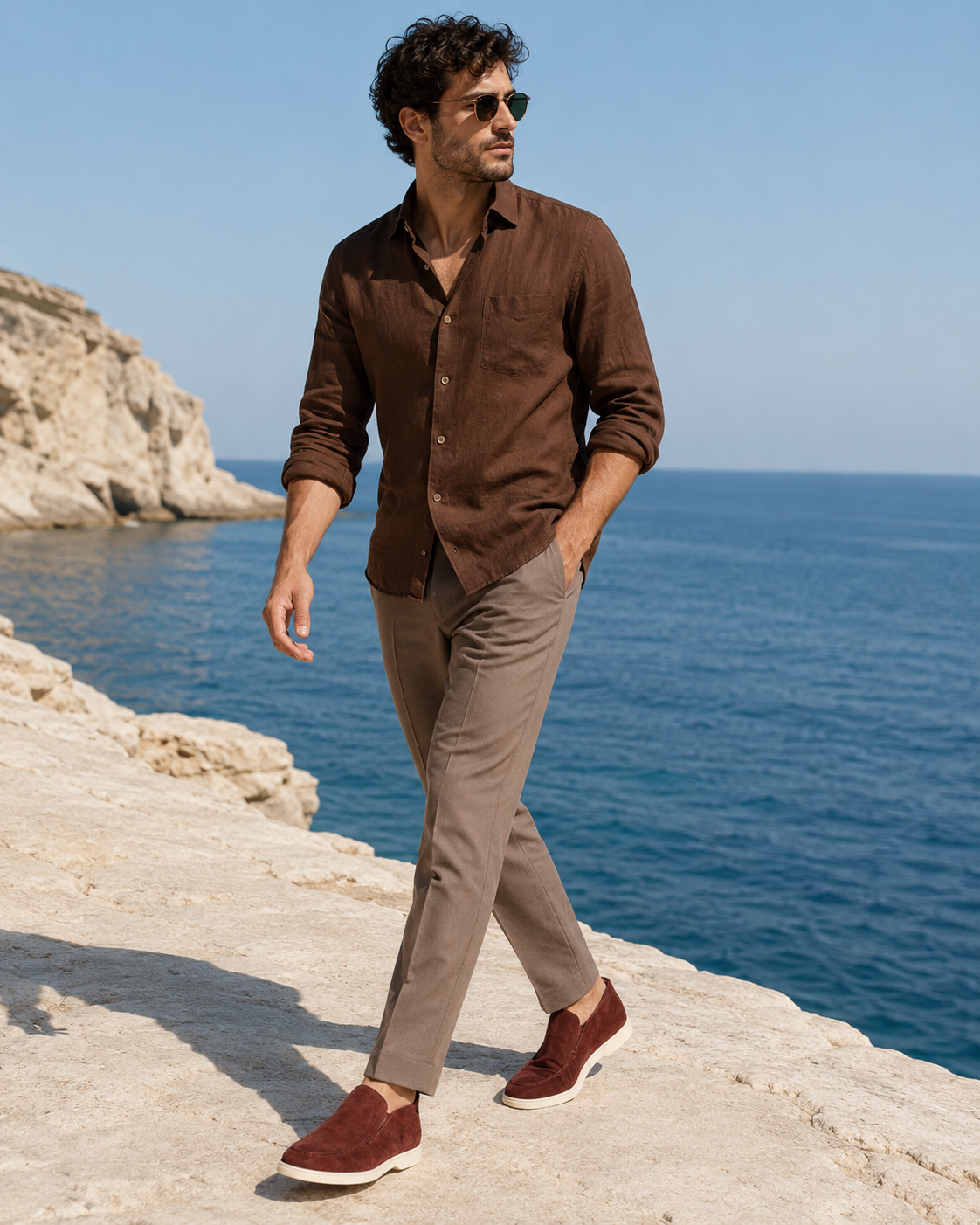 Moreno Suede City Loafer Cognac – Positano Life