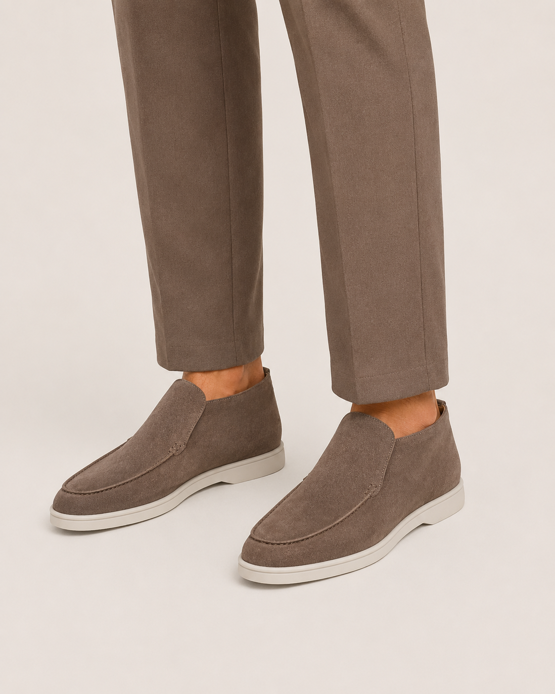 Moreno Suede City Loafer Taupe – Positano Life