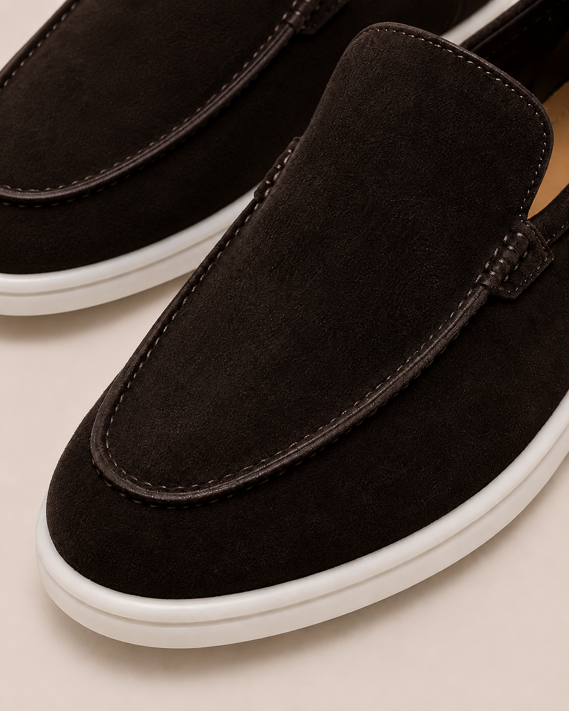Dark Brown Cowhide Slip-On Loafers – Positano Life