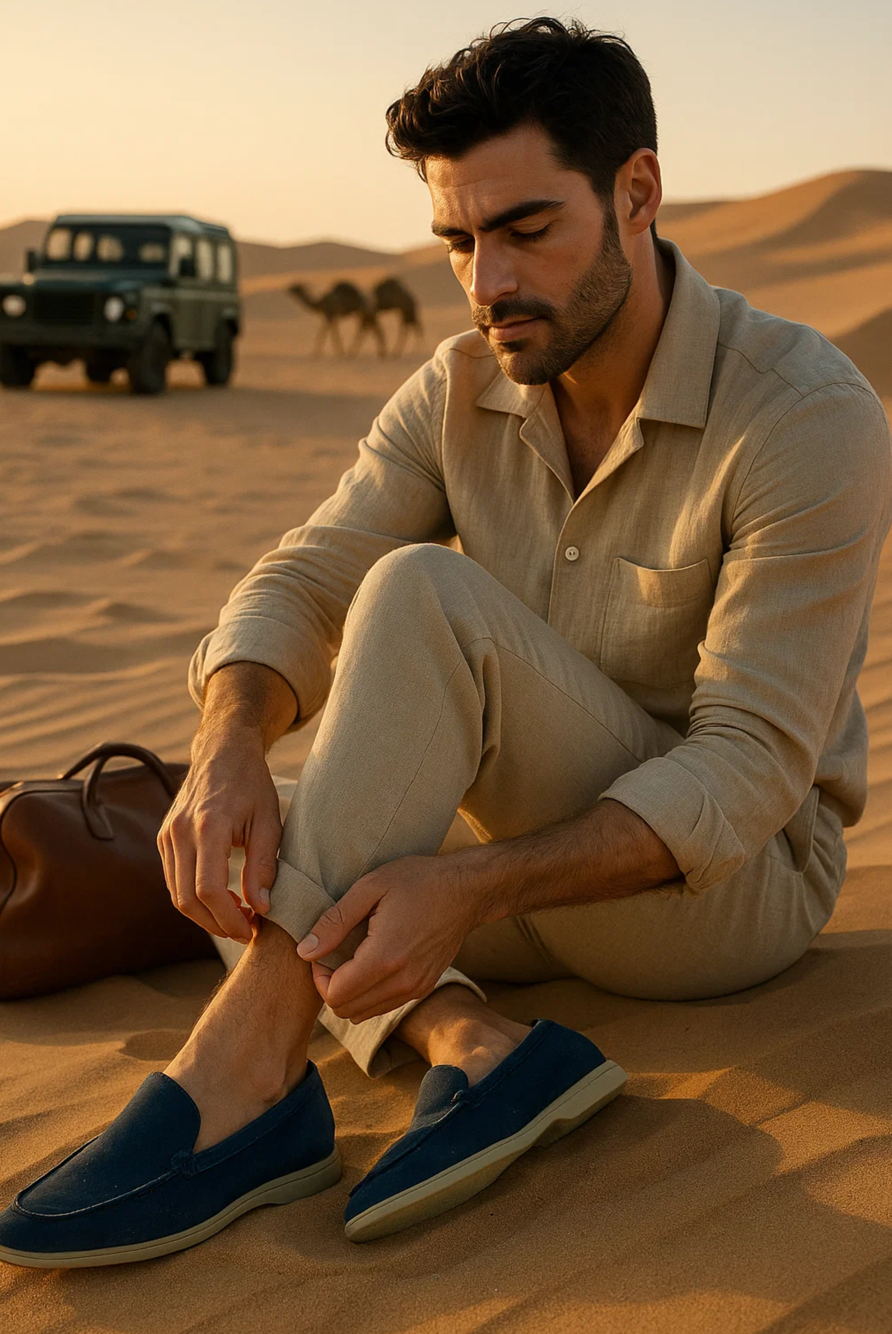 Navy Blue Moreno Loafer – Positano Life