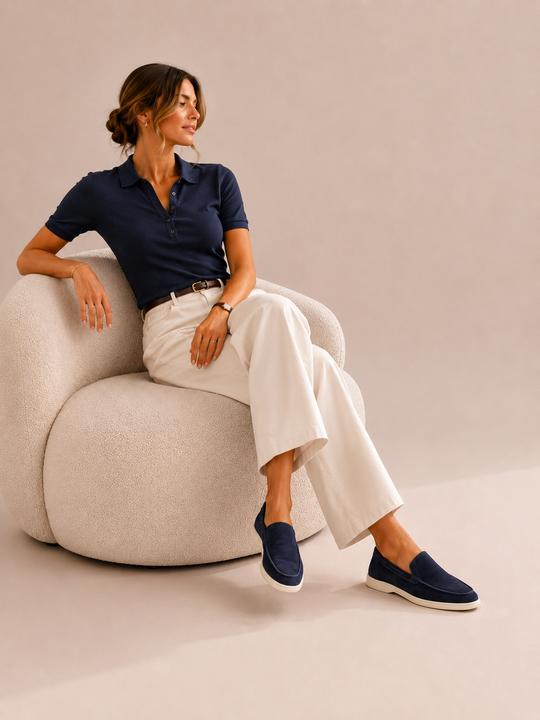 Lady Navy Yacht Loafer – Positano Life