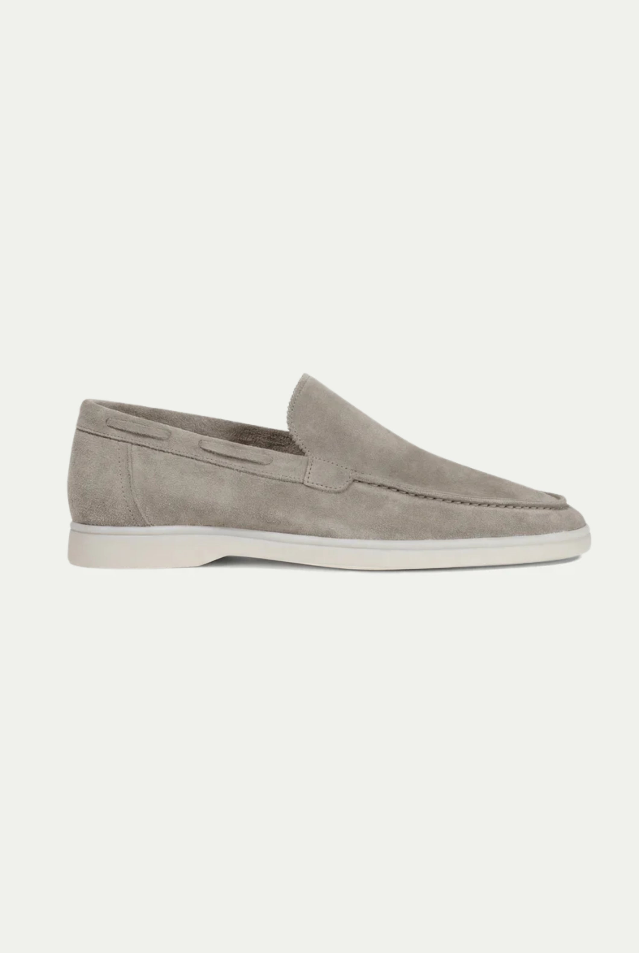 Moreno Classic Suede Loafer Light Gray – Positano Life