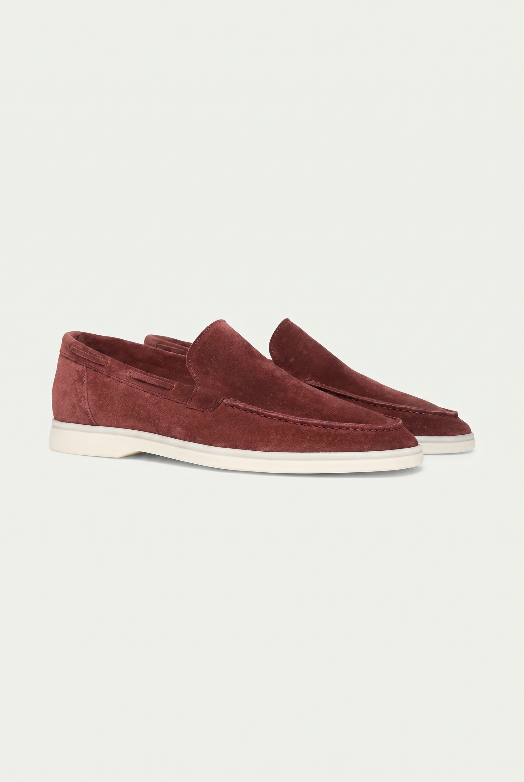 Moreno Classic Suede Loafer Burgundy – Positano Life