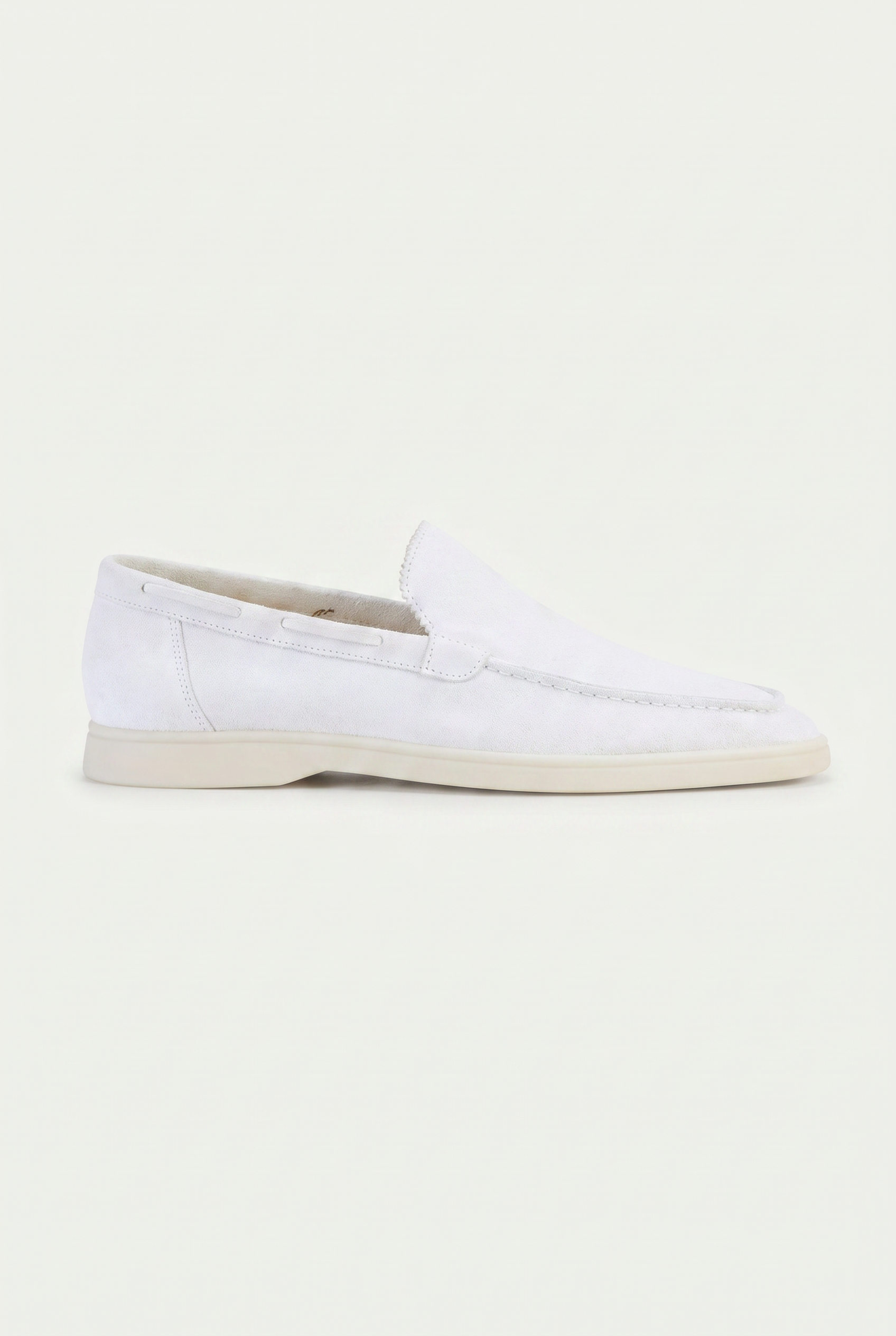 Moreno Classic Suede Loafer White – Positano Life