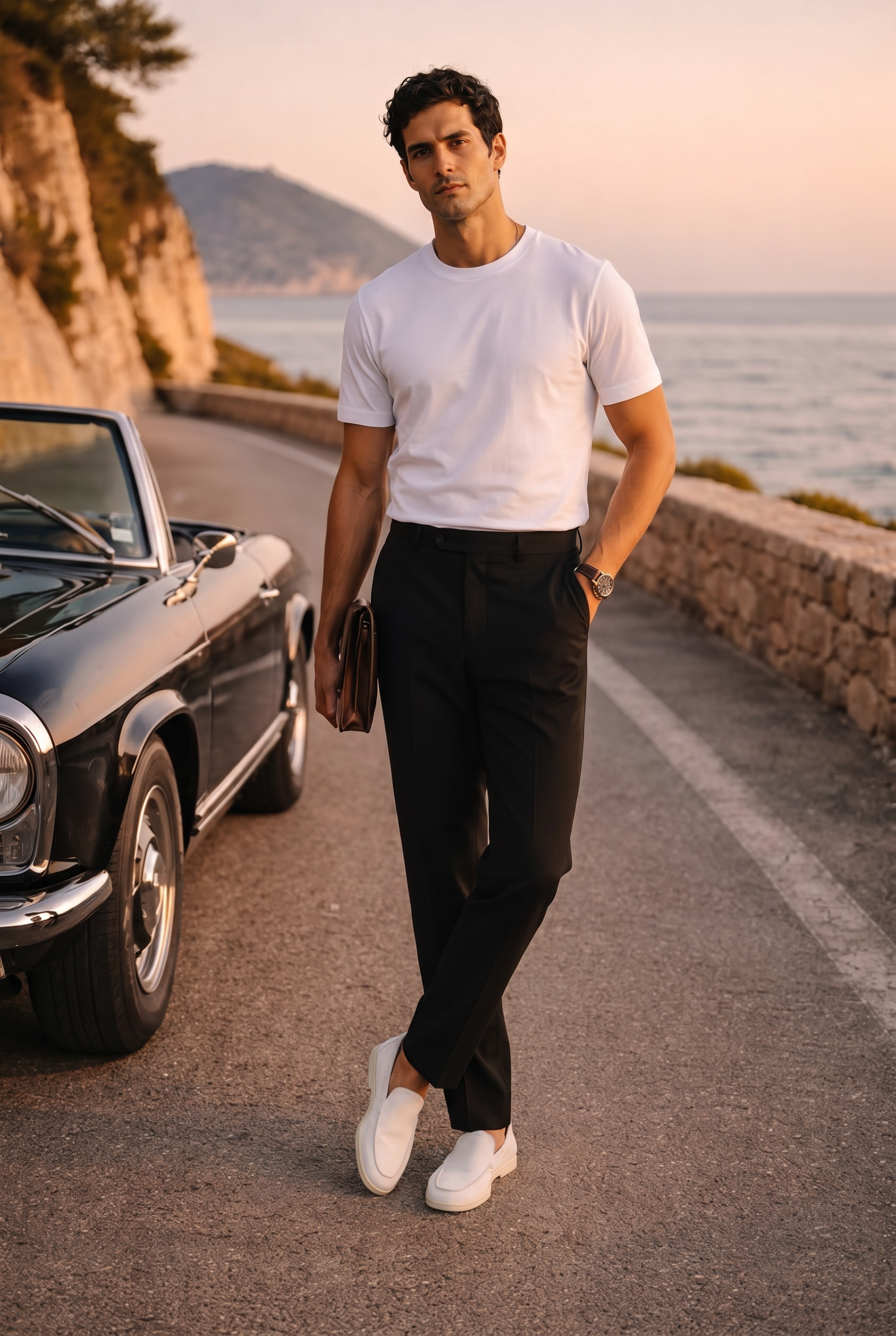 Moreno Suede Loafer White – Positano Life