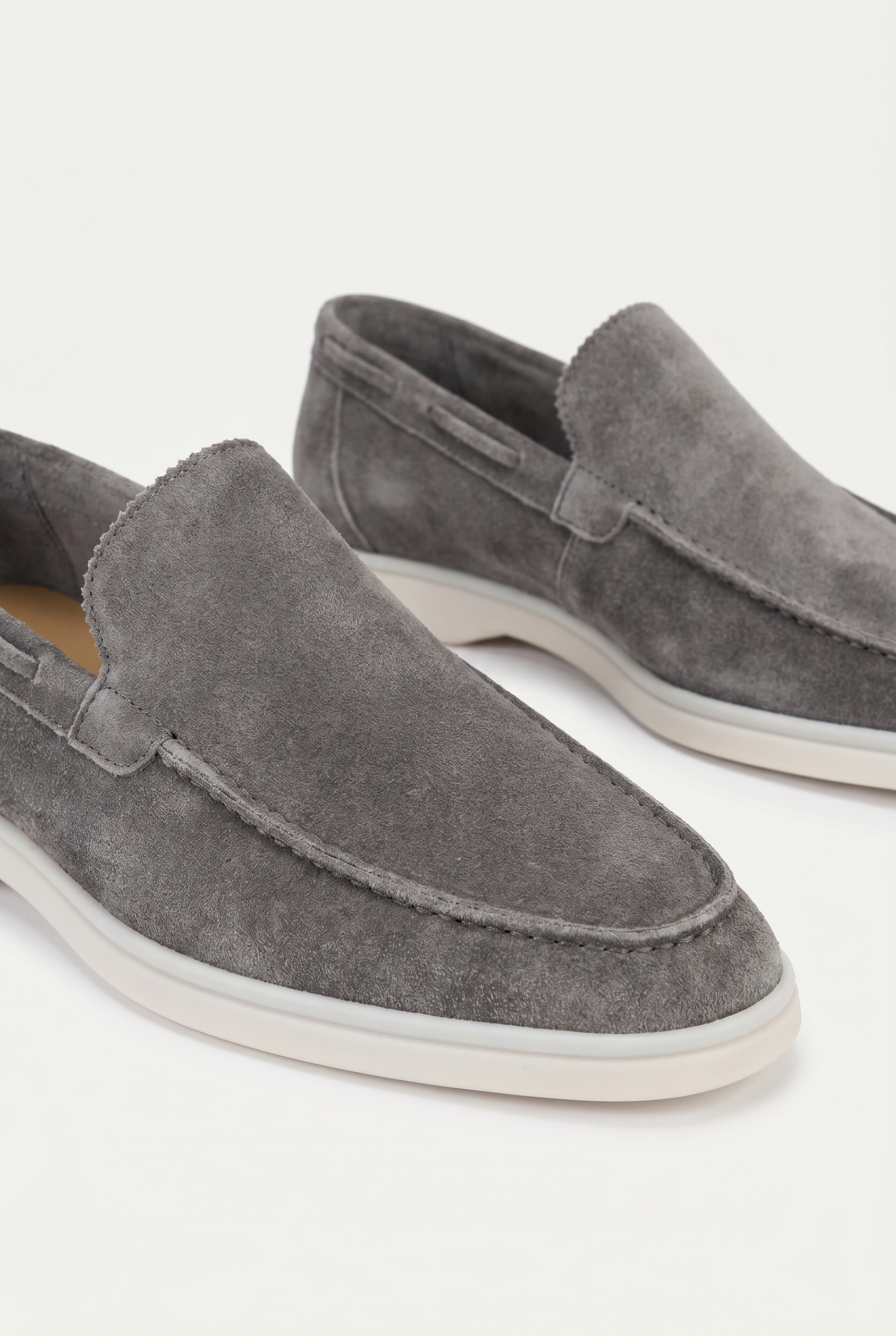 Moreno Classic Suede Loafer Grey – Positano Life