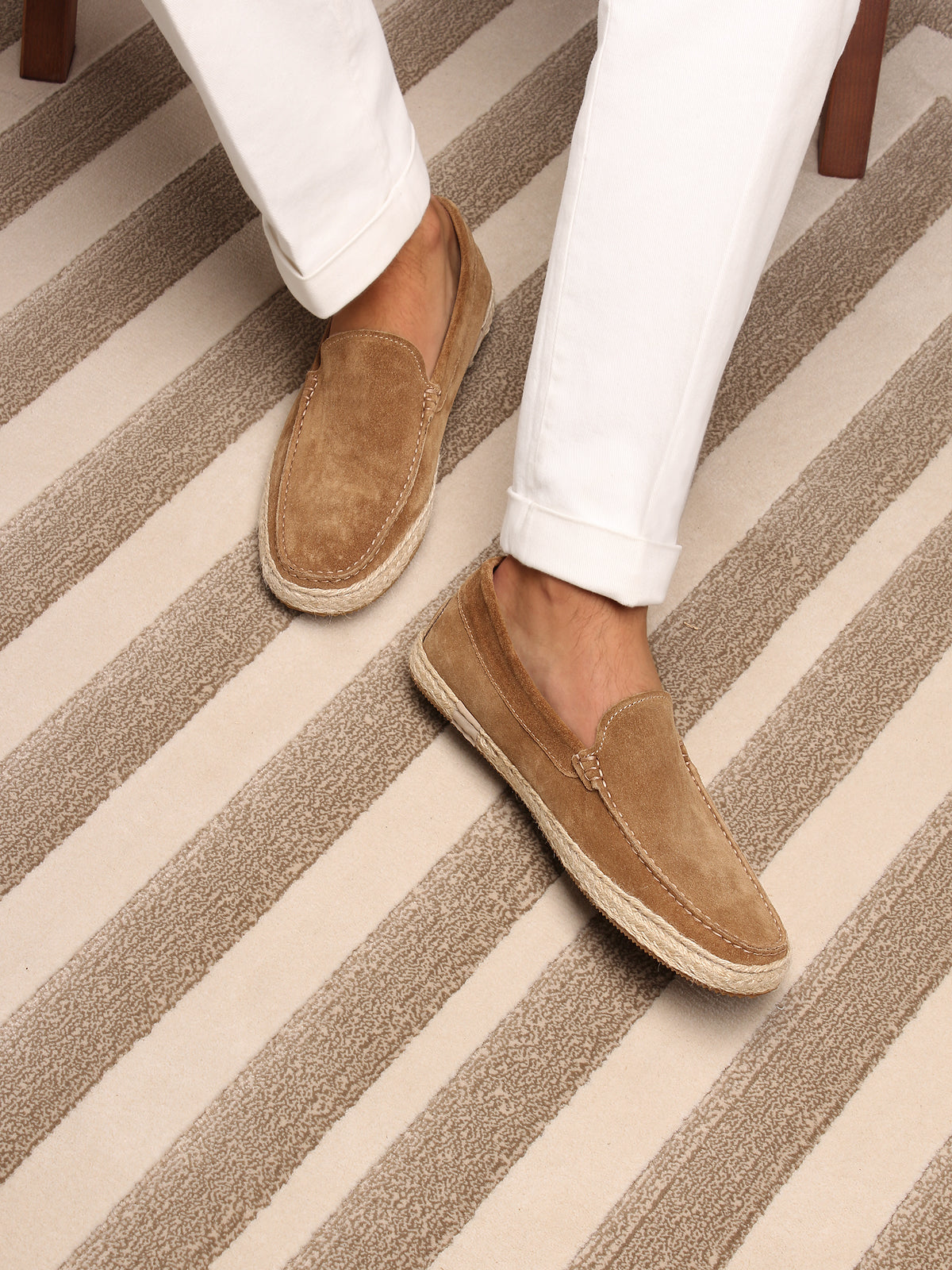 Beige Suede Seaside Loafer – Positano Life