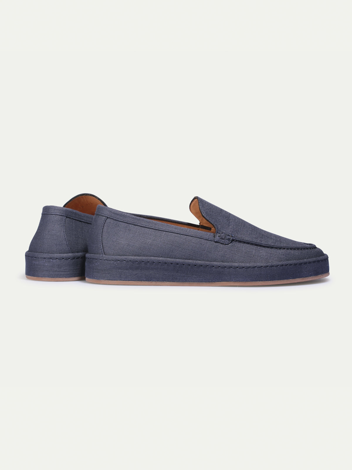 Navy Linen Voyager Loafer – Positano Life