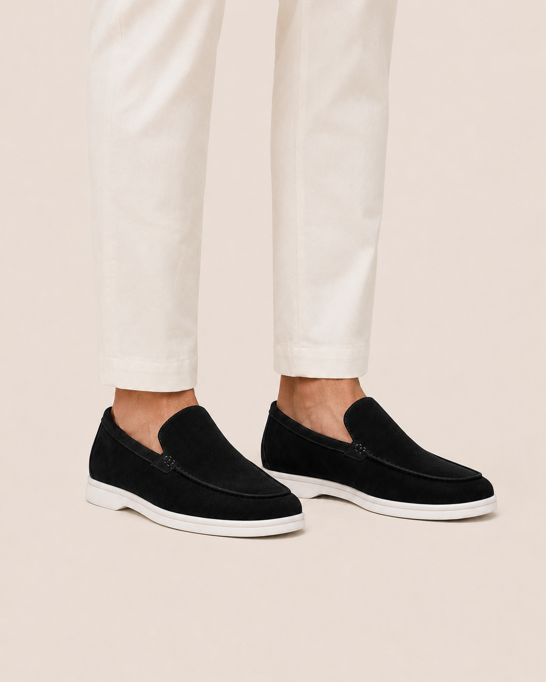Black Cowhide Slip-On Loafers – Positano Life