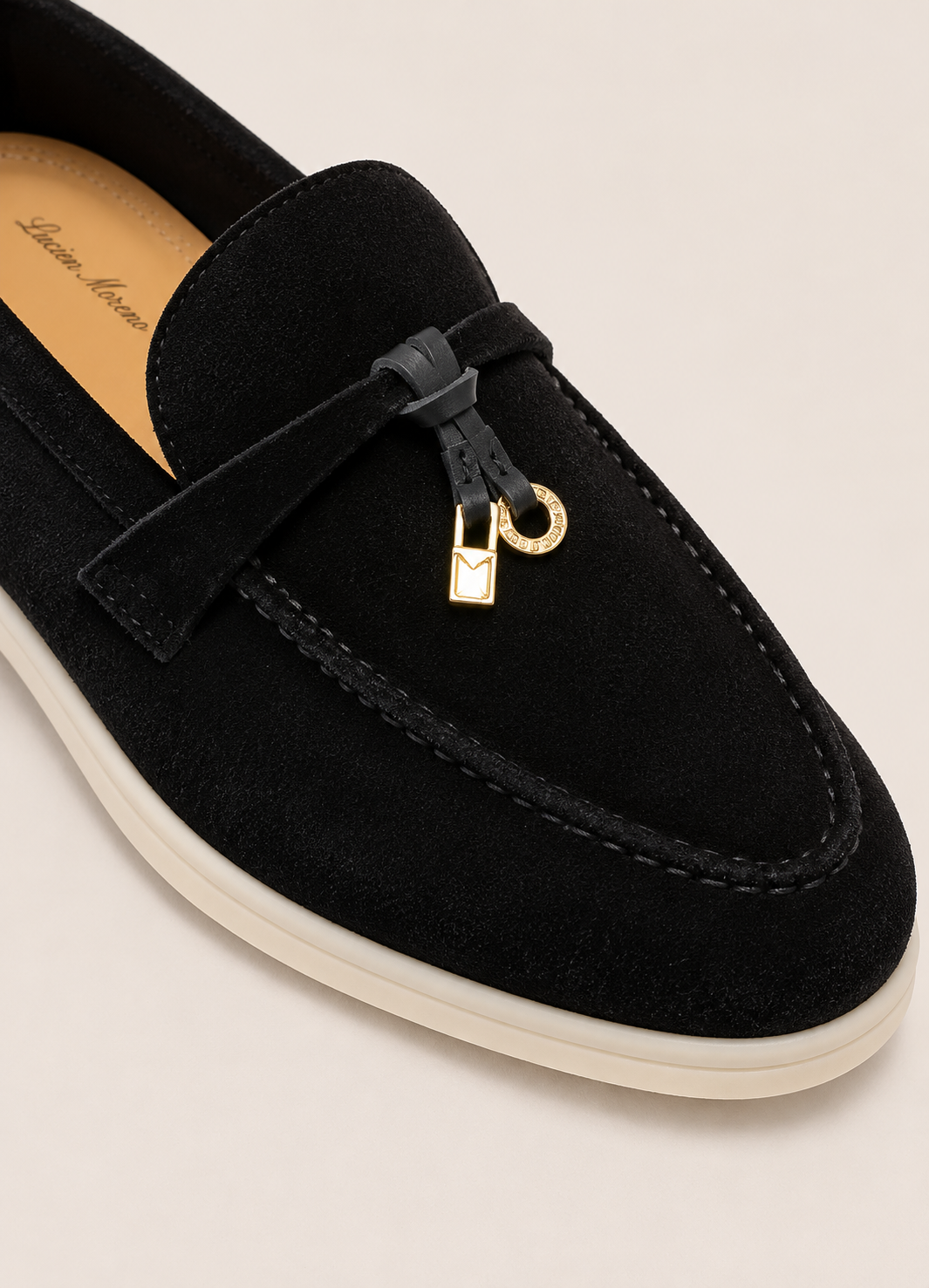 Lady Black Buckle Loafer – Positano Life