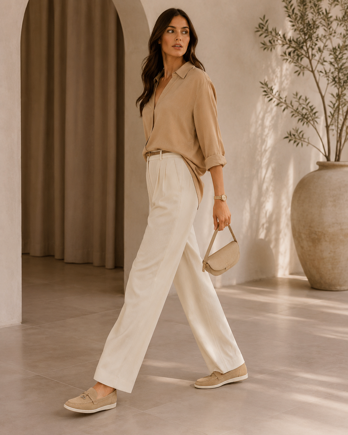 Lady Caramel Buckle Loafer – Positano Life