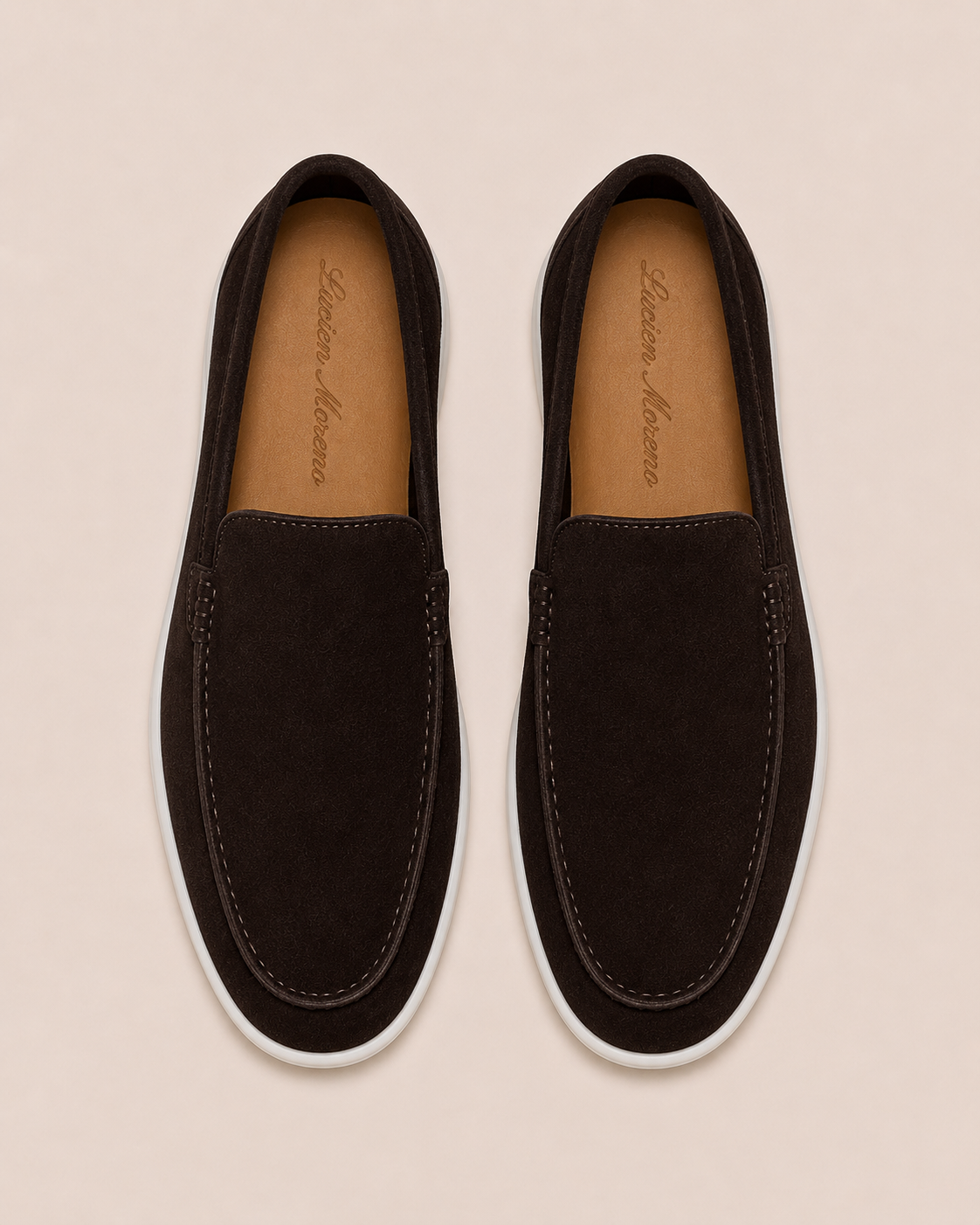 Dark Brown Cowhide Slip-On Loafers – Positano Life