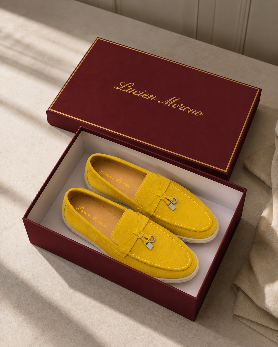 Lady Goose Yellow Buckle Loafer – Positano Life