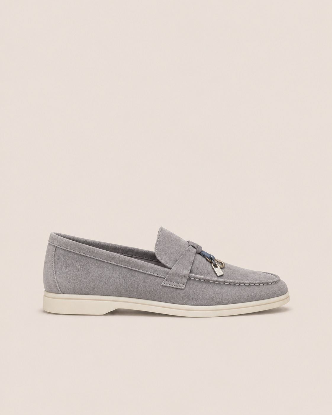 Lady Gray Buckle Loafer – Positano Life