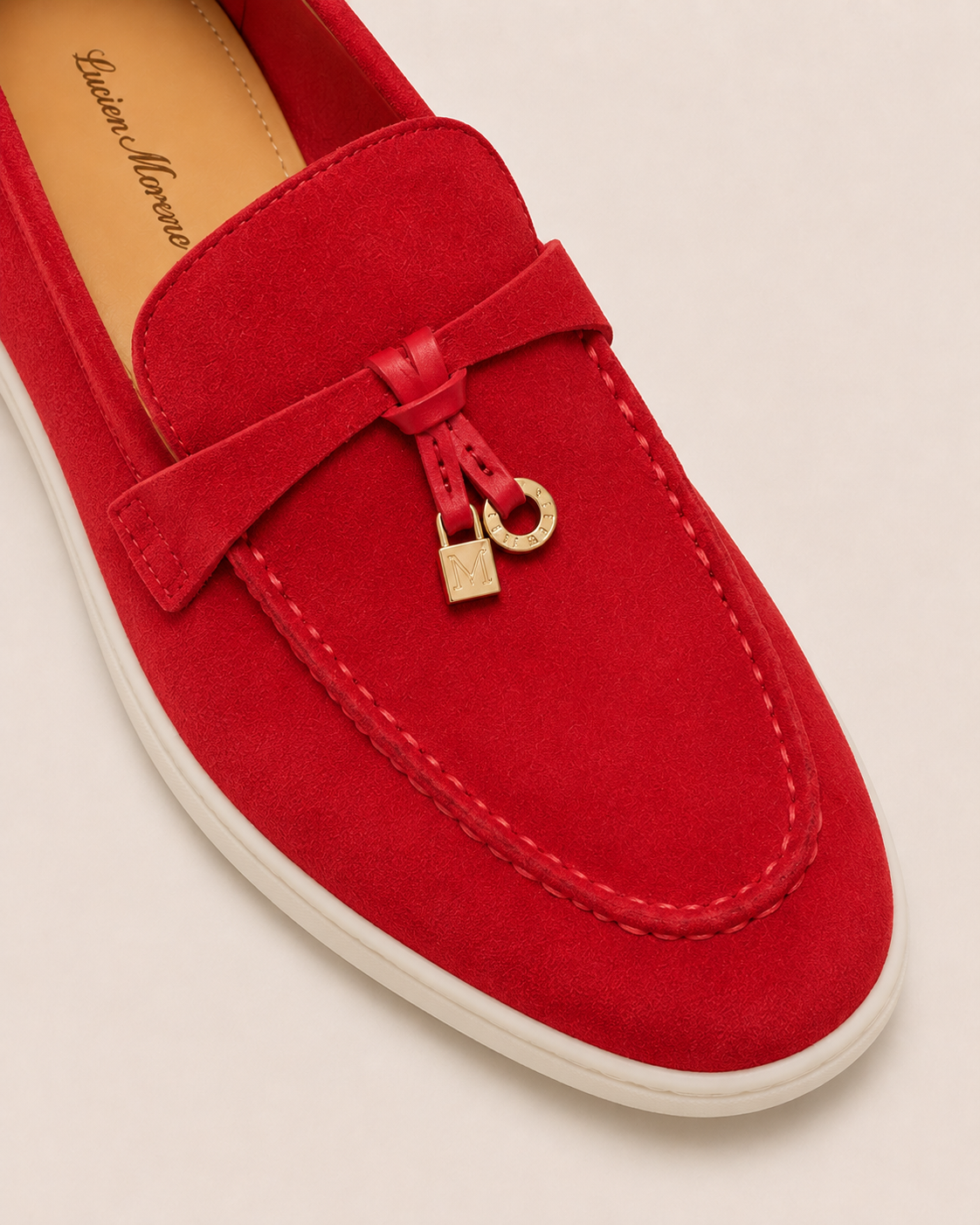Lady Wine Red Buckle Loafer – Positano Life